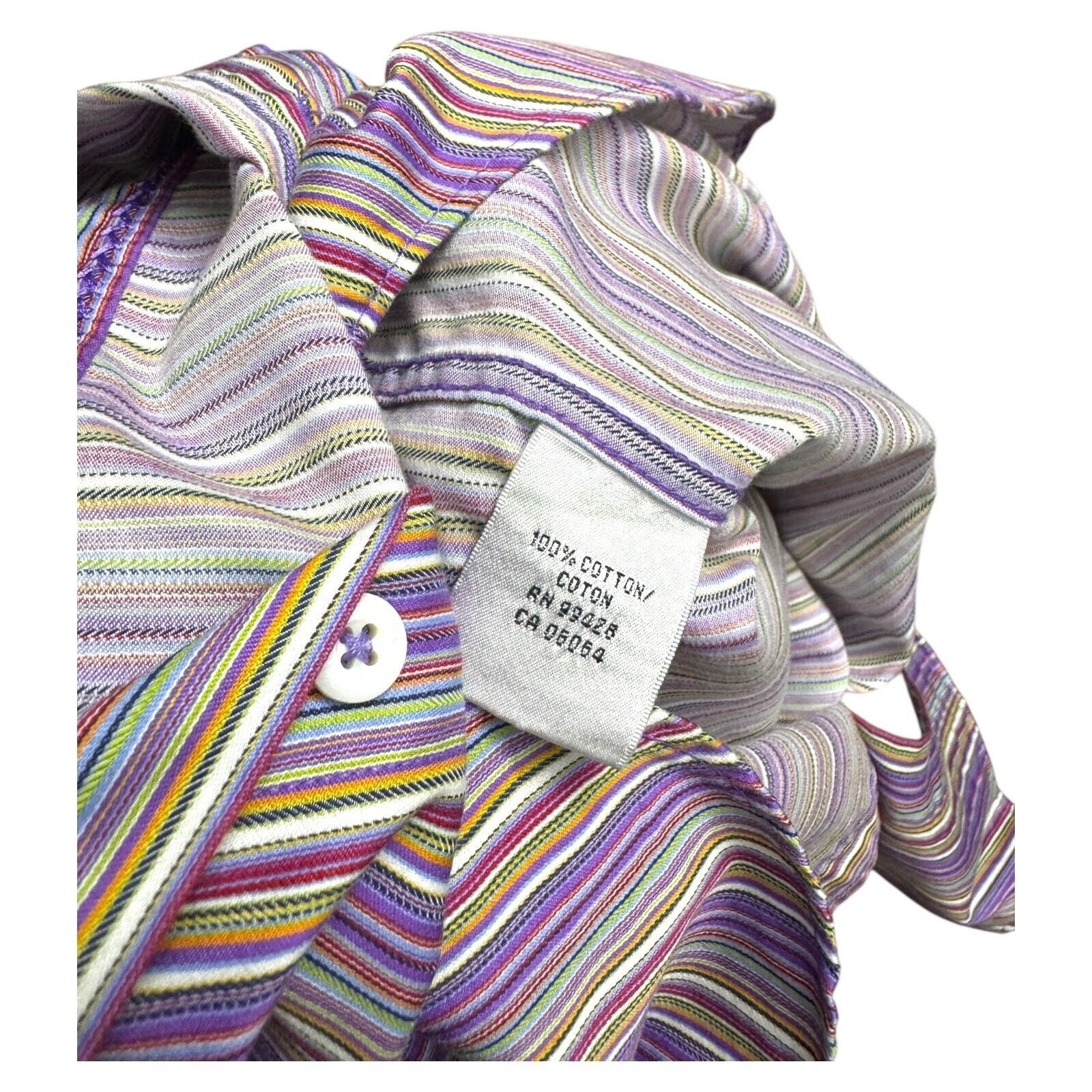 BUGATCHI BUGATCHI UOMO Luxury Italian Business Dress Shirt Small Size US S / EU 44-46 / 1 - 6 Thumbnail