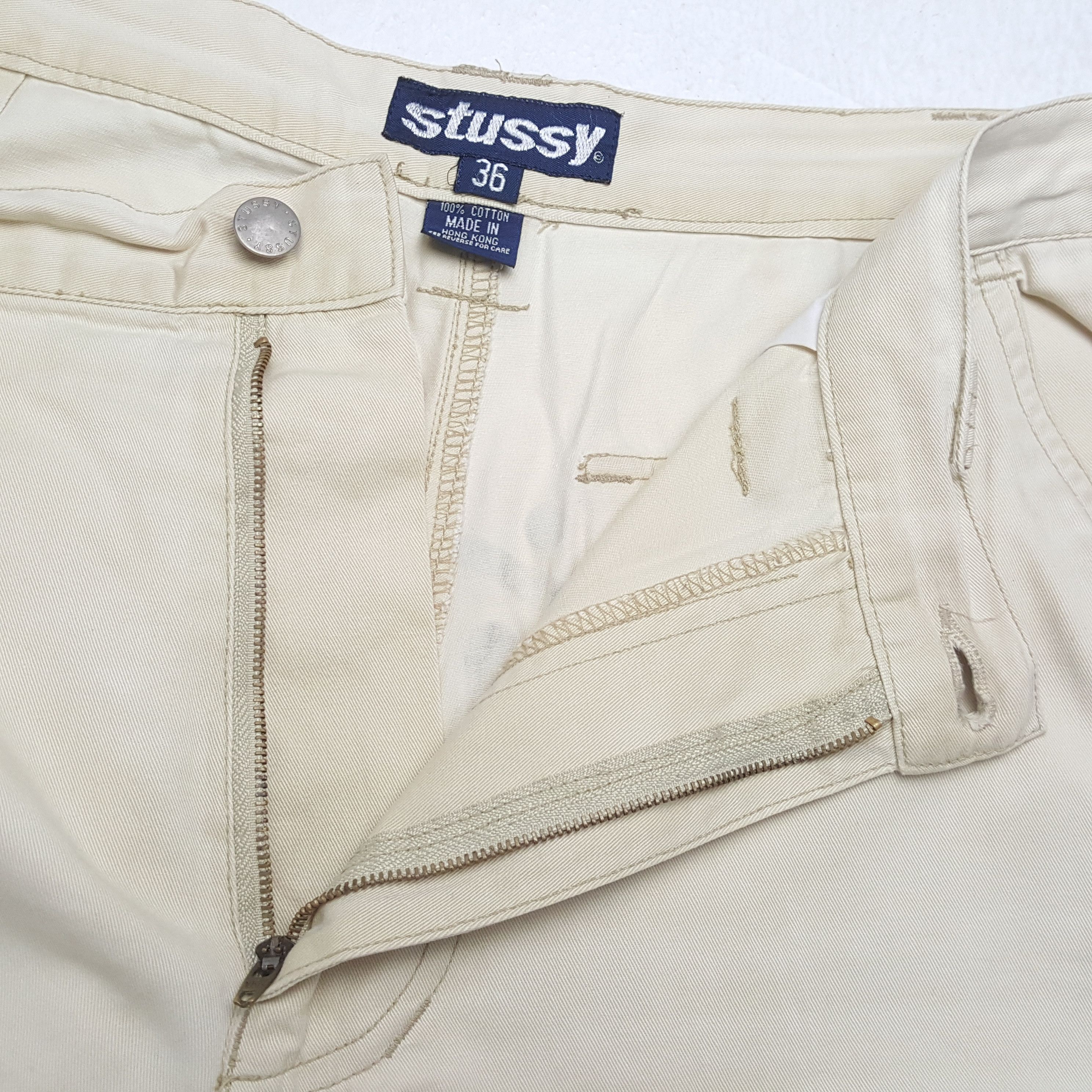 Stussy × Vintage Vintage STUSSY Streetwear Skateboard Logo Style Short Pants Size US 34 / EU 50 - 9 Thumbnail