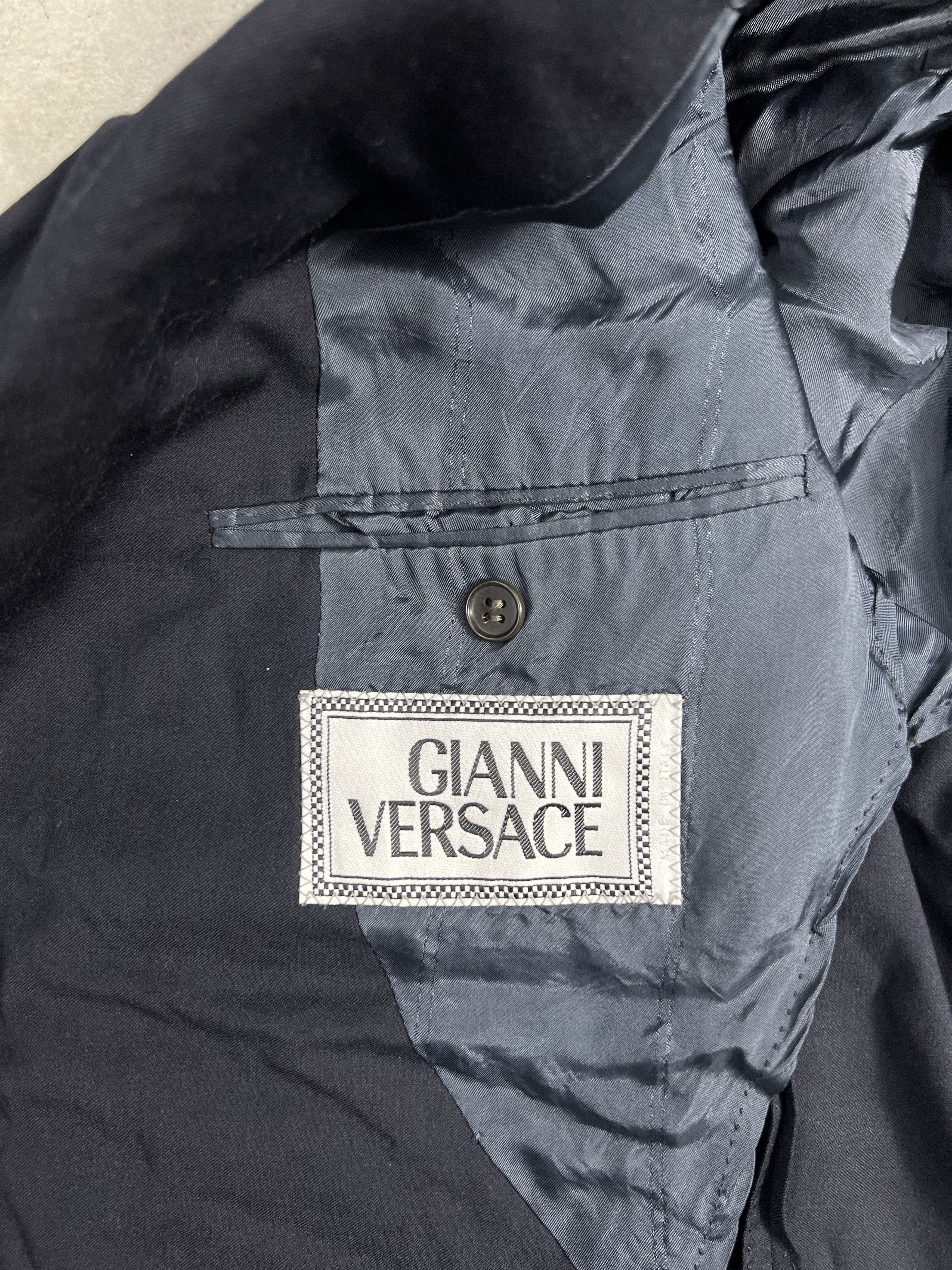 Versace Gianni Versace Formal Suit Black (L) GTMPT174 Size 44R - 5 Thumbnail