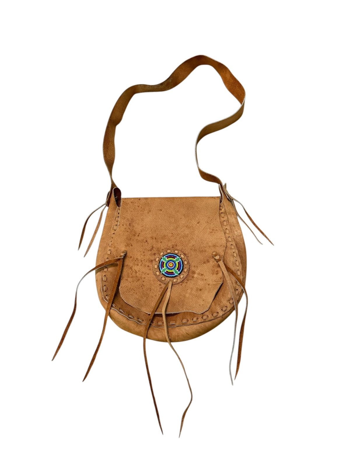Vintage RARE CUSTOM LEATHER CROSSBODY BAG Size ONE SIZE - 1 Thumbnail