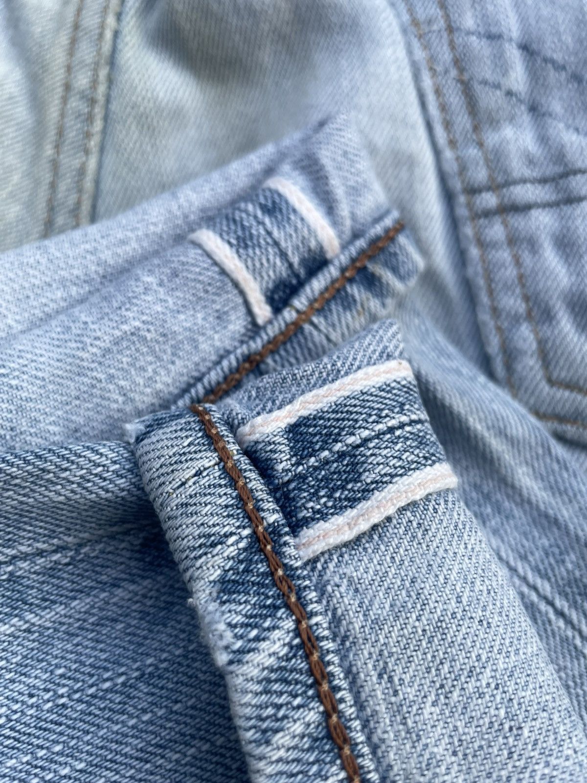 Edwin Vintage Edwin 505ZX Selvedge Distresed Jeans Size US 36 / EU 52 - 15 Thumbnail