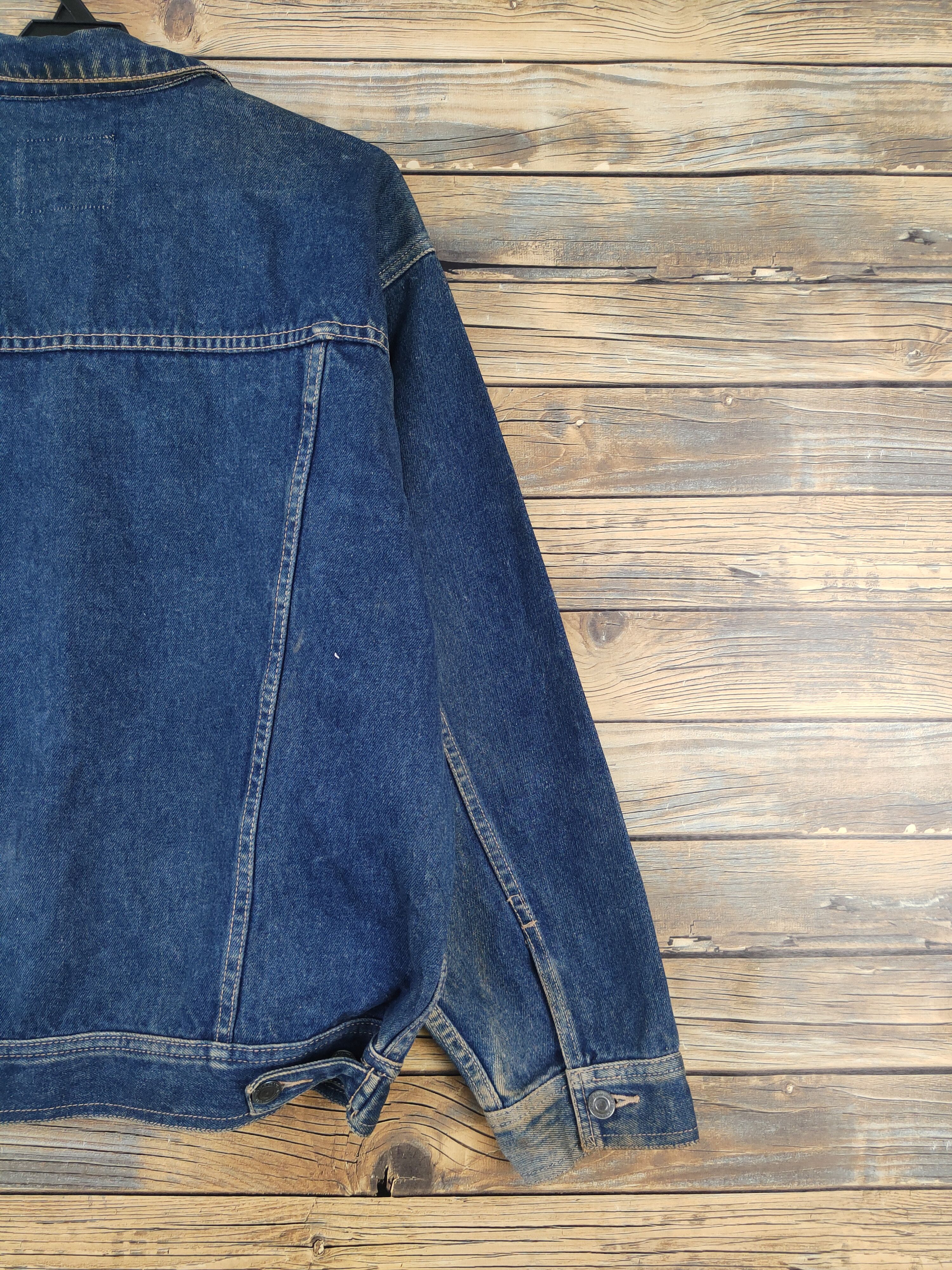 Japanese Brand Mid Course vintage Blue Denim Jackets #W2043 Size US M / EU 48-50 / 2 - 10 Thumbnail