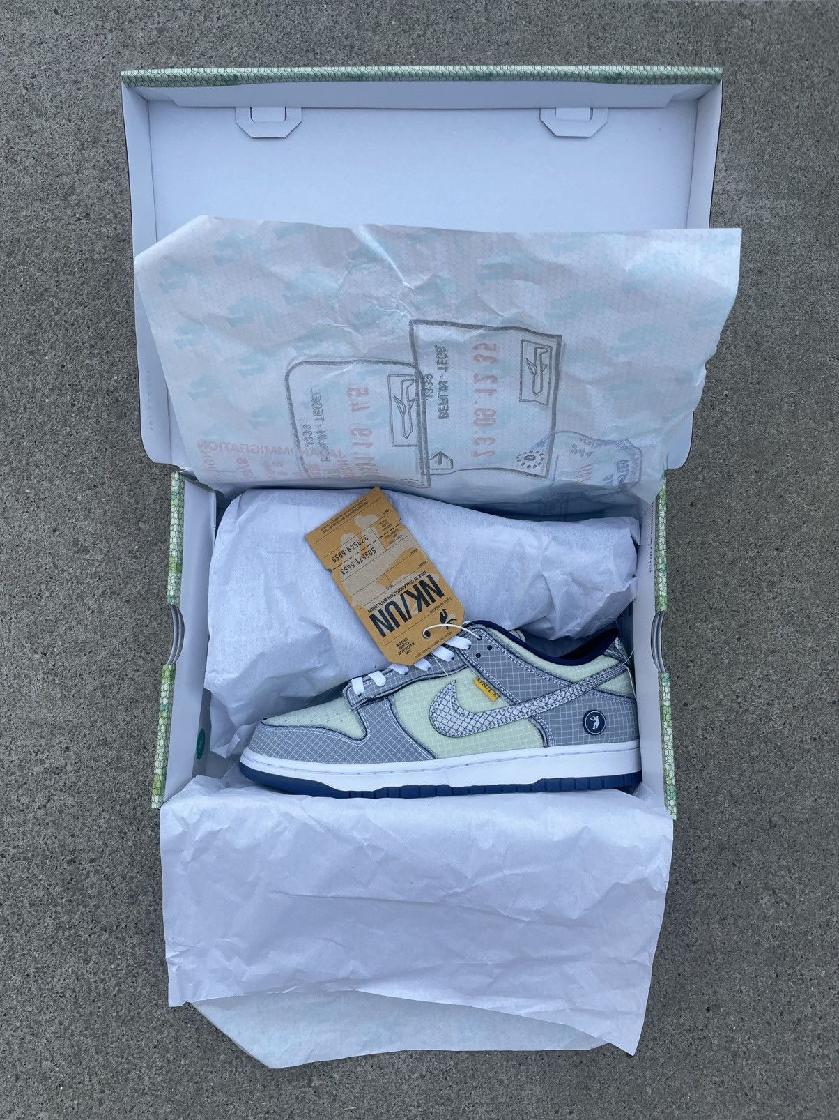 Union LA Union LA x Dunk low ‘Passport Pack Pistachio’ Size US 9 / EU 42 - 1 Thumbnail