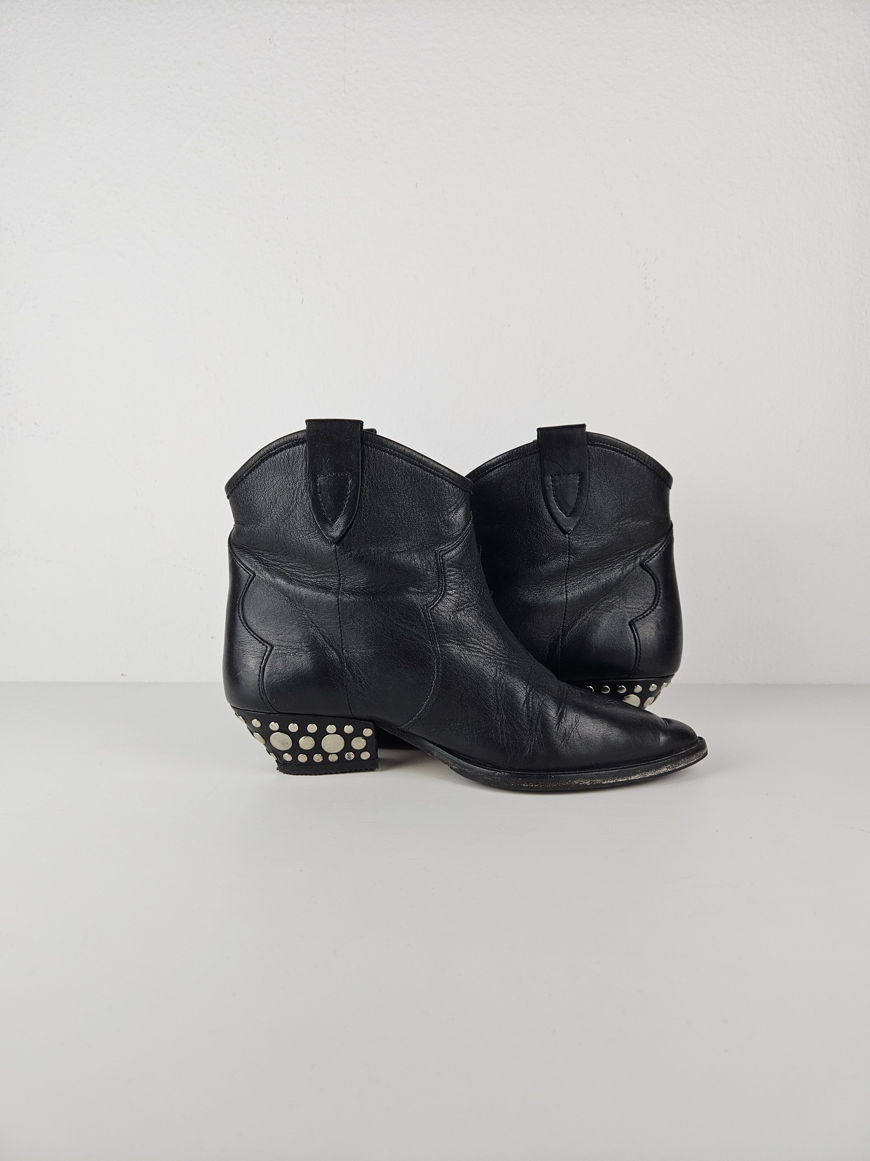 Isabel Marant Isabel Marant leather cuban heel studded cowboy ankle boots Size US 9 / IT 39 - 9 Thumbnail