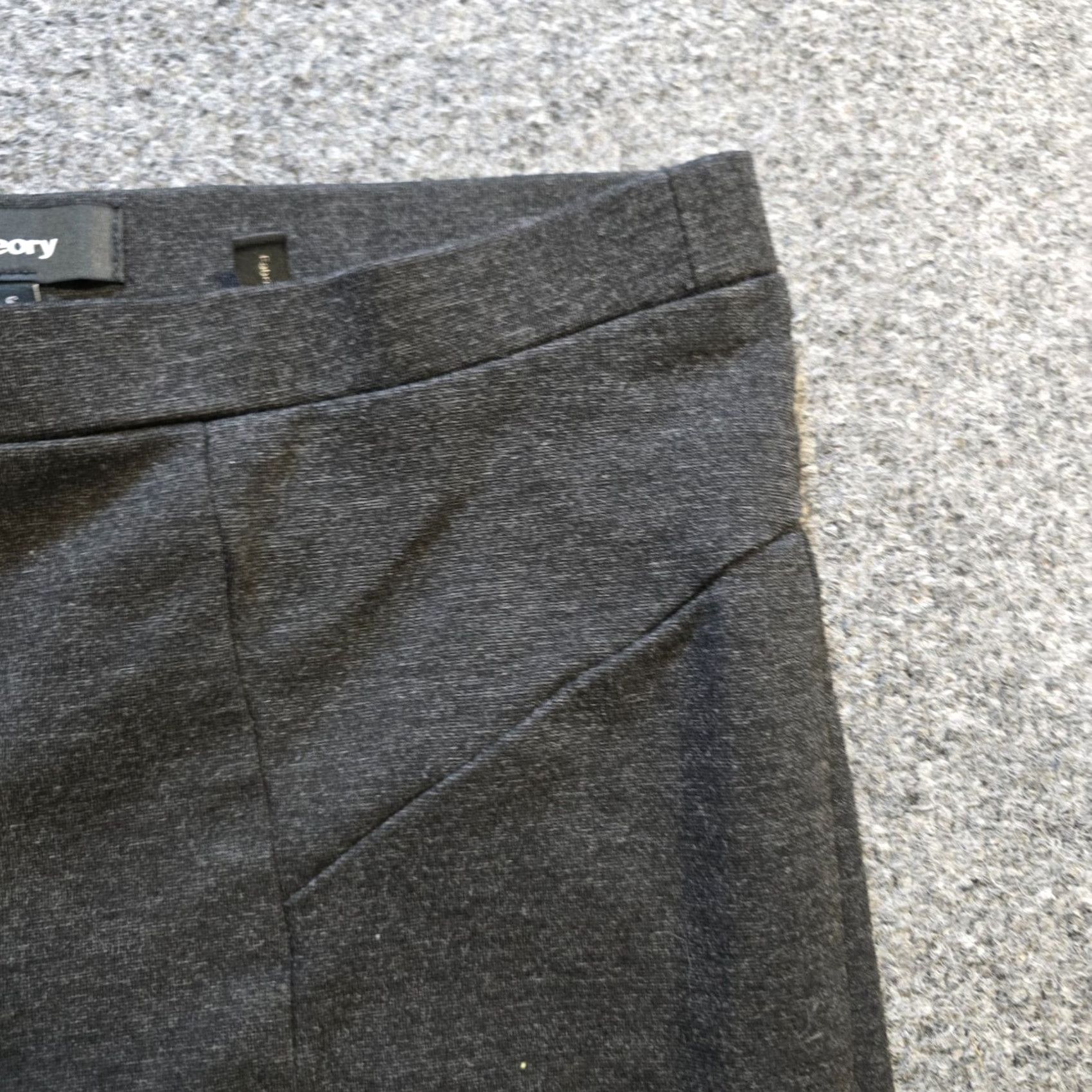 Theory Theory Pants Womens Size Small Gray Skinny Leggings Stretch Pull On Casual Basic Size 28" / US 6 / IT 42 - 3 Thumbnail
