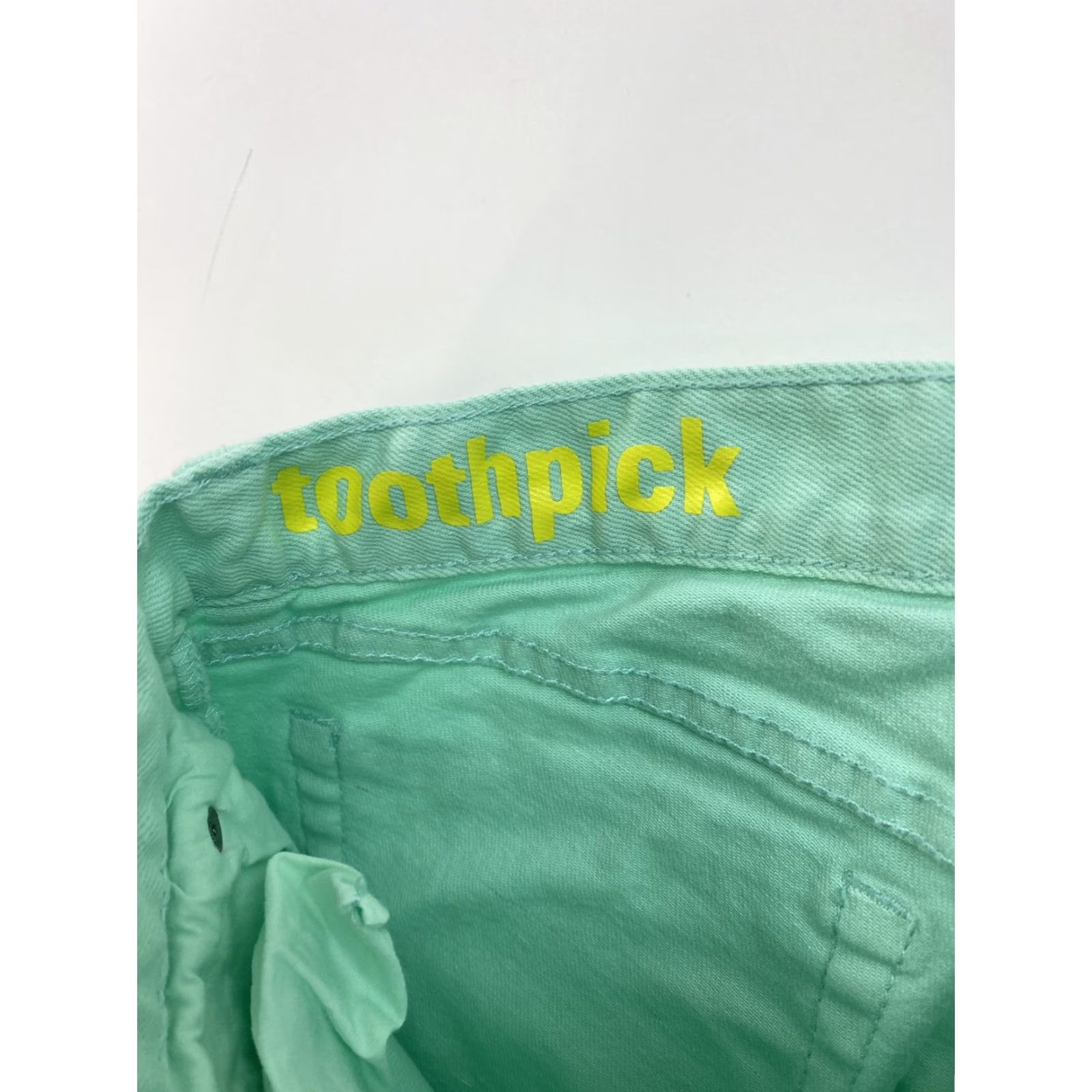 J.Crew J.Crew Jeans Womens 24 Toothpick Pastel Green City Classic Skinny Pockets Zip Button Vintage No Size 26" / US 2 / IT 38 - 4 Thumbnail