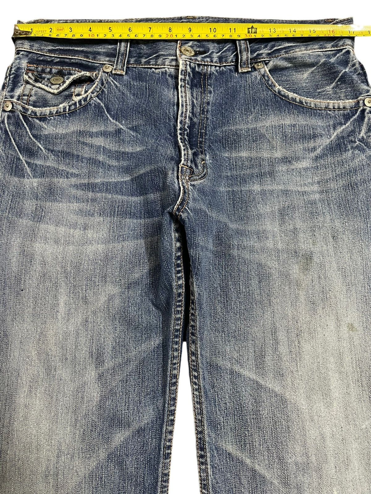 Jun Takahashi Vintage Japanese Brand Blue Faded Wash Style Loose Jeans Size US 34 / EU 50 - 12 Thumbnail