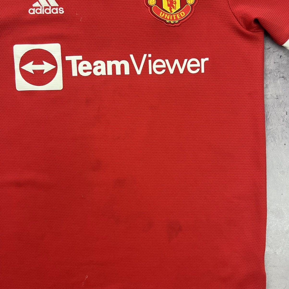 Other Rare! Ronaldo 7 Adidas Manchester United Soccer Jersey Size US S / EU 44-46 / 1 - 12 Thumbnail