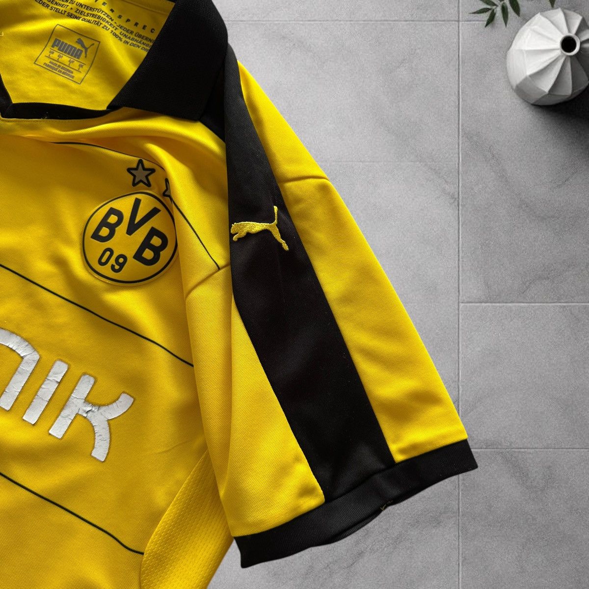 Puma BVB Borussia Dortmund 17/18 Home Jersey PUMA Yellow T-Shirt Size US L / EU 52-54 / 3 - 3 Thumbnail