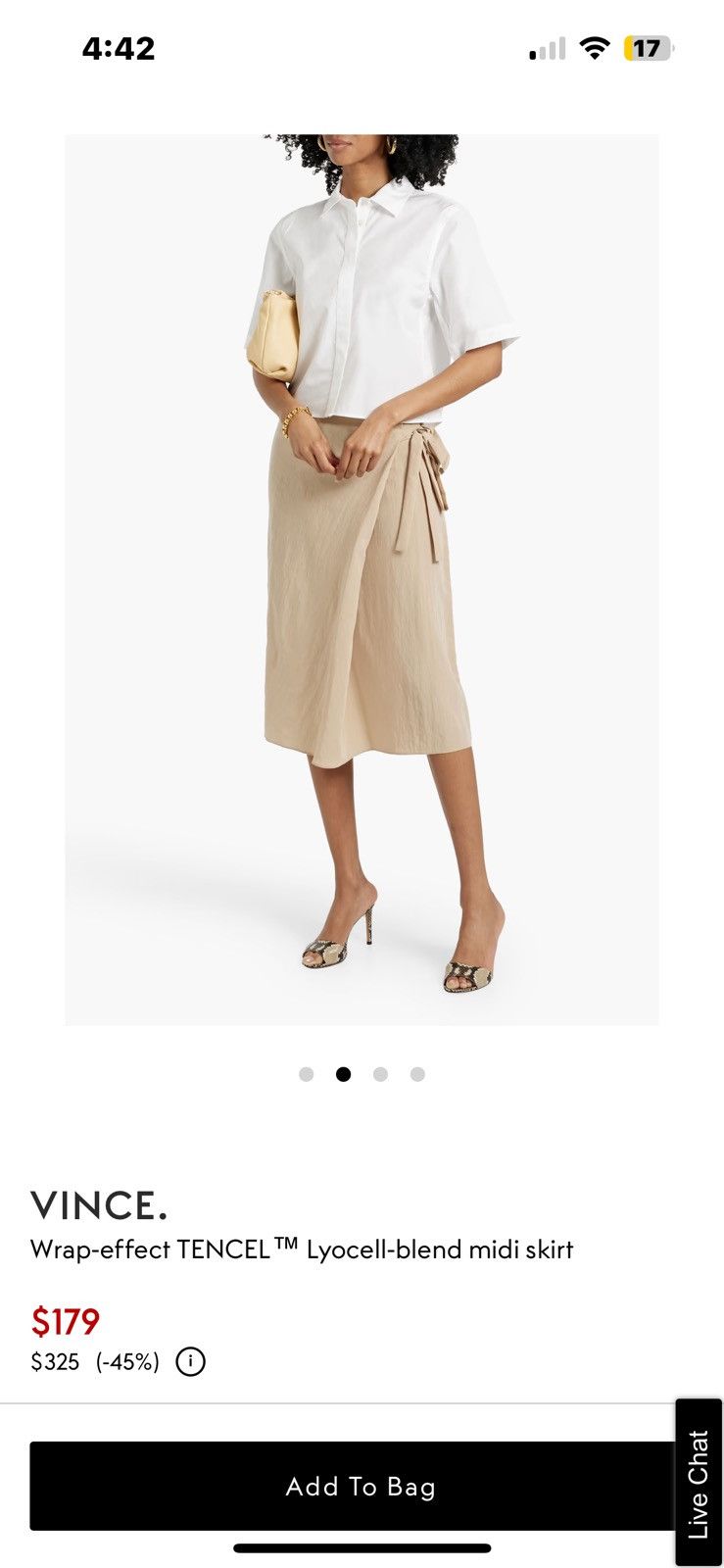 Vince Vince Wrap skirt / Lyocel Size 36" / US 14 / IT 50 - 12 Thumbnail