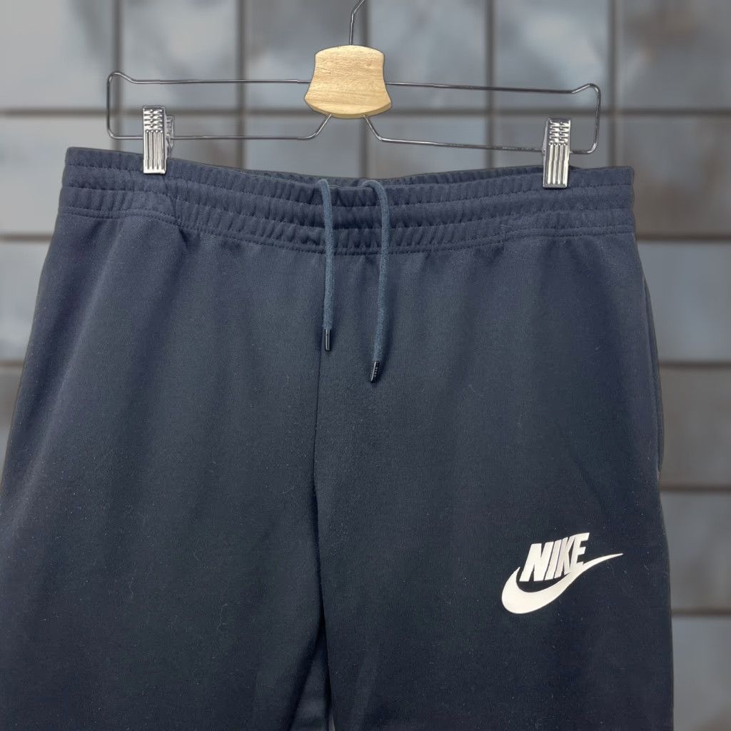 Nike VINTAGE Nike Track Sweatpants Pants Men L Black Sweatpants Nike Drawstring Activewear 90s (Vintage) Mens Size US 33 - 1 Thumbnail
