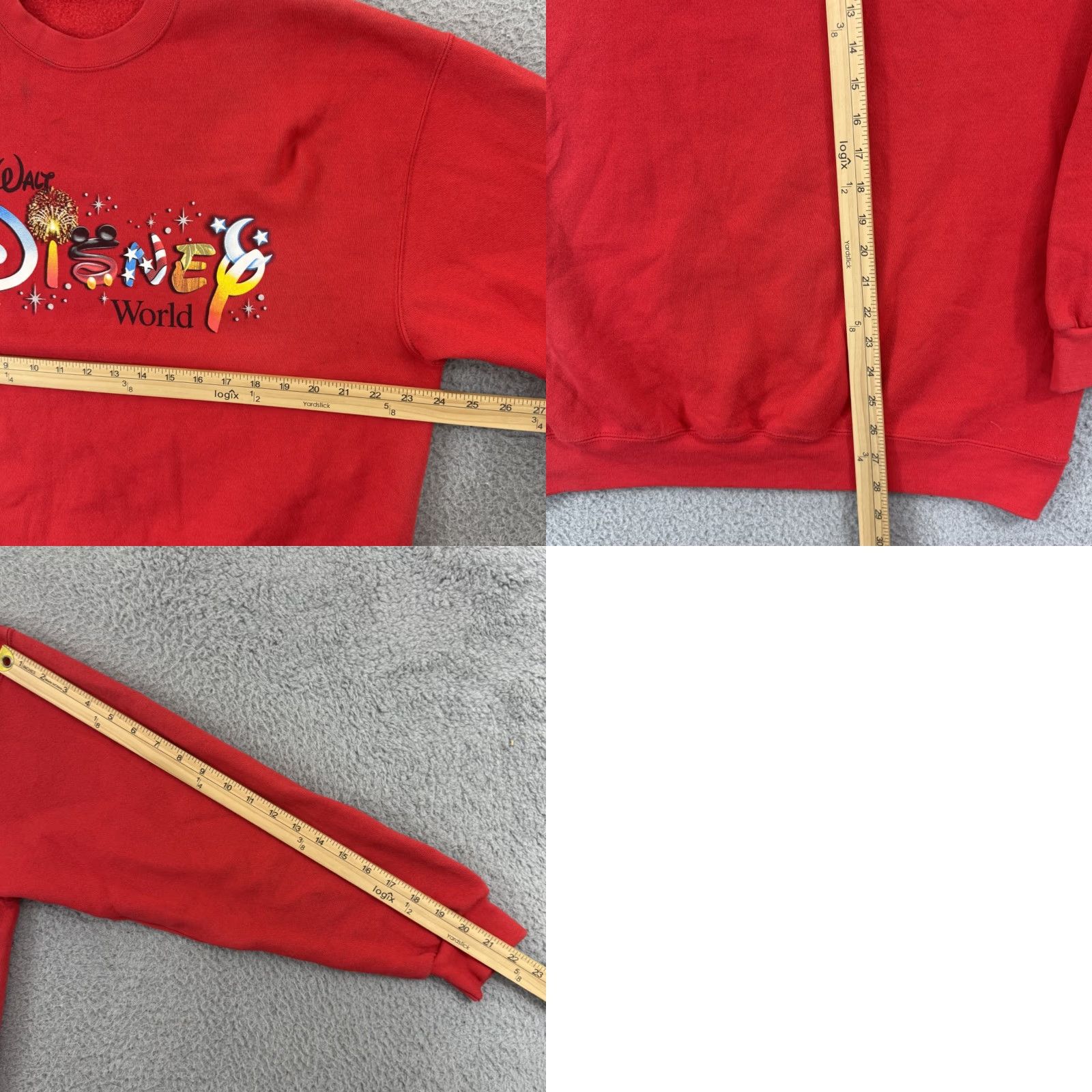 Disney VINTAGE Disney Walt Disney World Sweatshirt Mens XL Red 90s Mickey Mouse Crewneck USA Size US XL / EU 56 / 4 - 8 Thumbnail