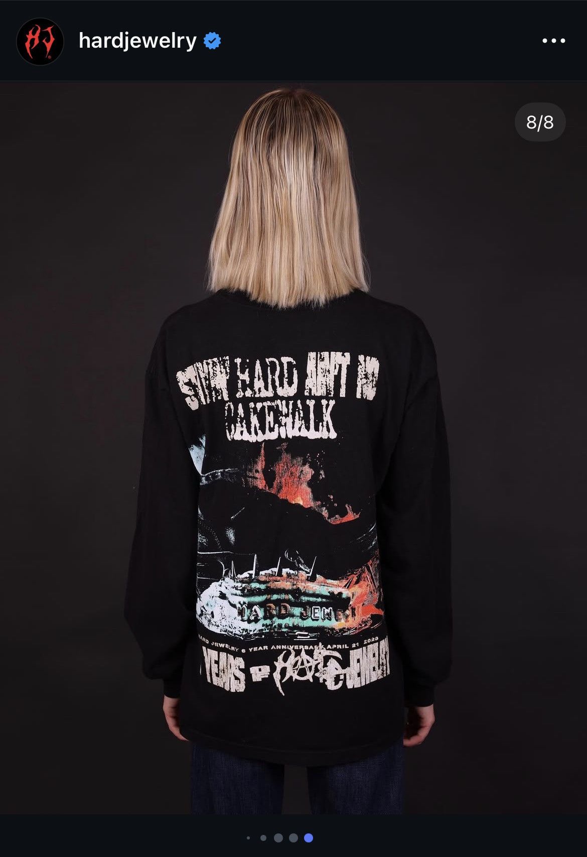 Other Hard Jewelry 6 Year Anniversary Long sleeve Tee Size US XXL / EU 58 / 5 - 6 Thumbnail