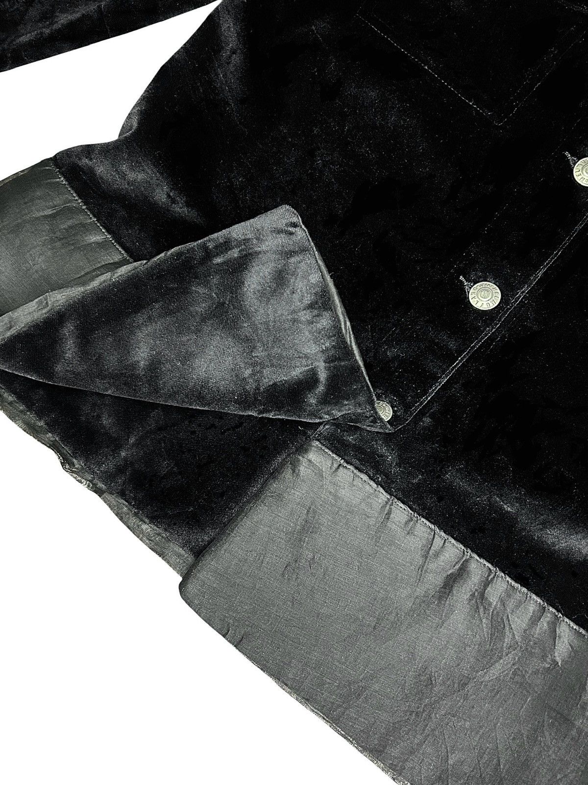 Helmut Lang F/W 97 Velvet Trucker Jacket Size M / US 6-8 / IT 42-44 - 6 Thumbnail