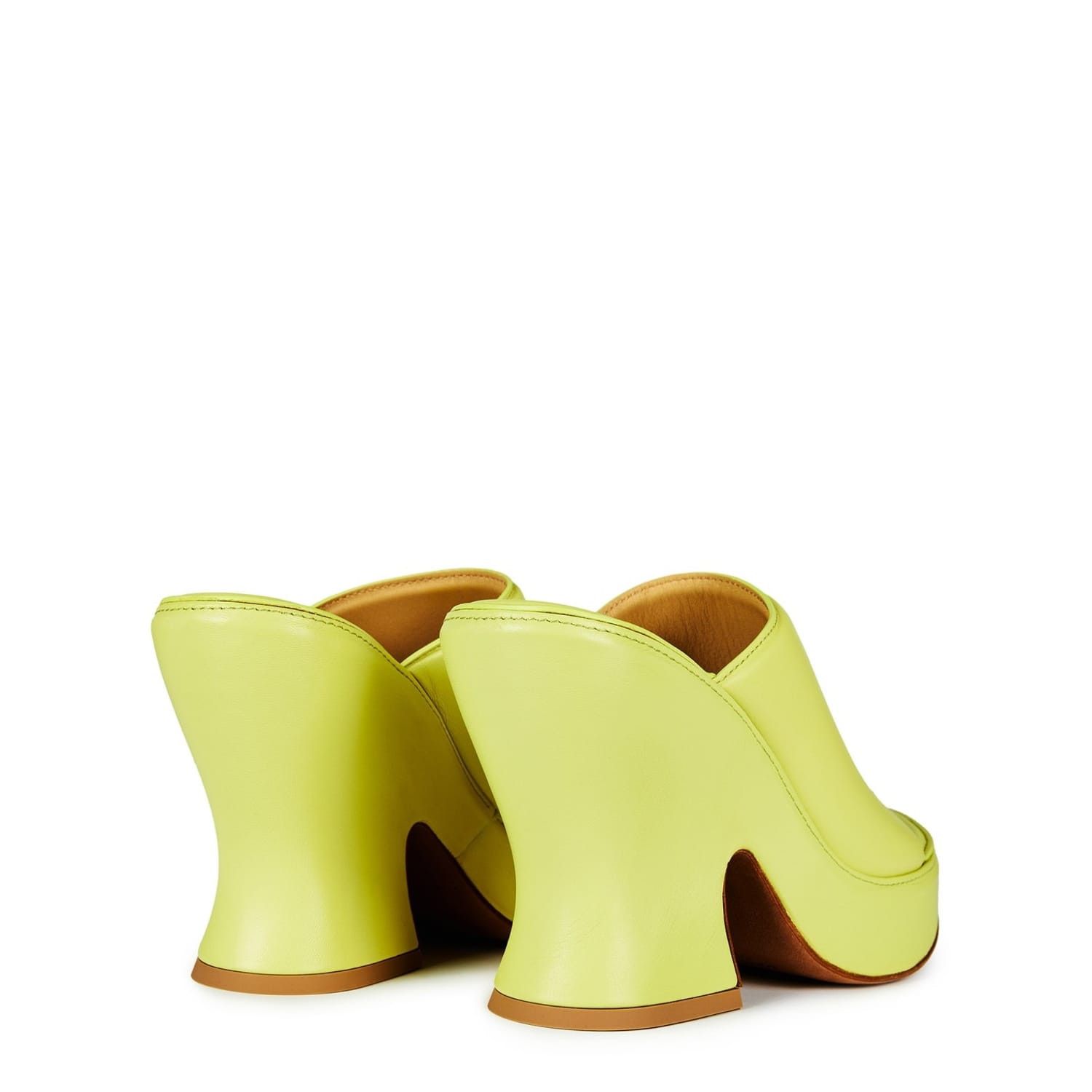 Bottega Veneta Bottega Veneta High Heel Wedge Mules in Green Size US 5 / IT 35 - 3 Thumbnail