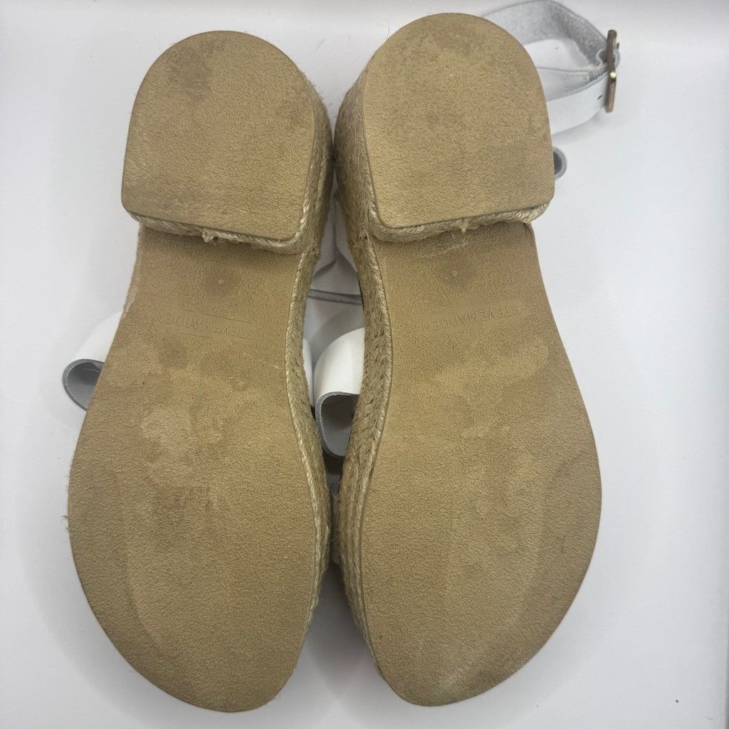 Steve Madden Steve Madden platform white leather sandals 10 Size US 10 / IT 40 - 14 Thumbnail