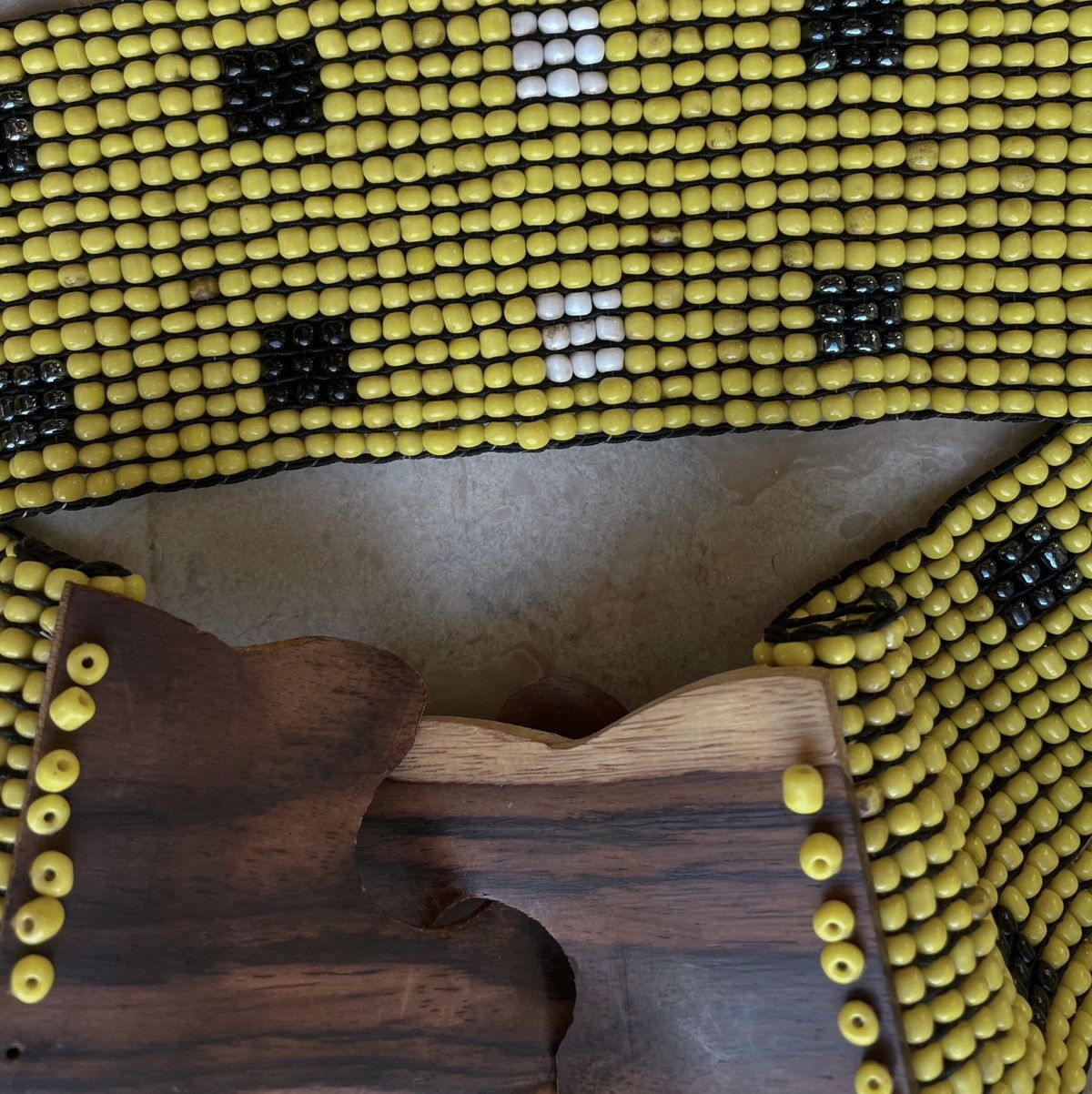 Vintage Crafted Wide Bead Belt Size ONE SIZE - 3 Thumbnail