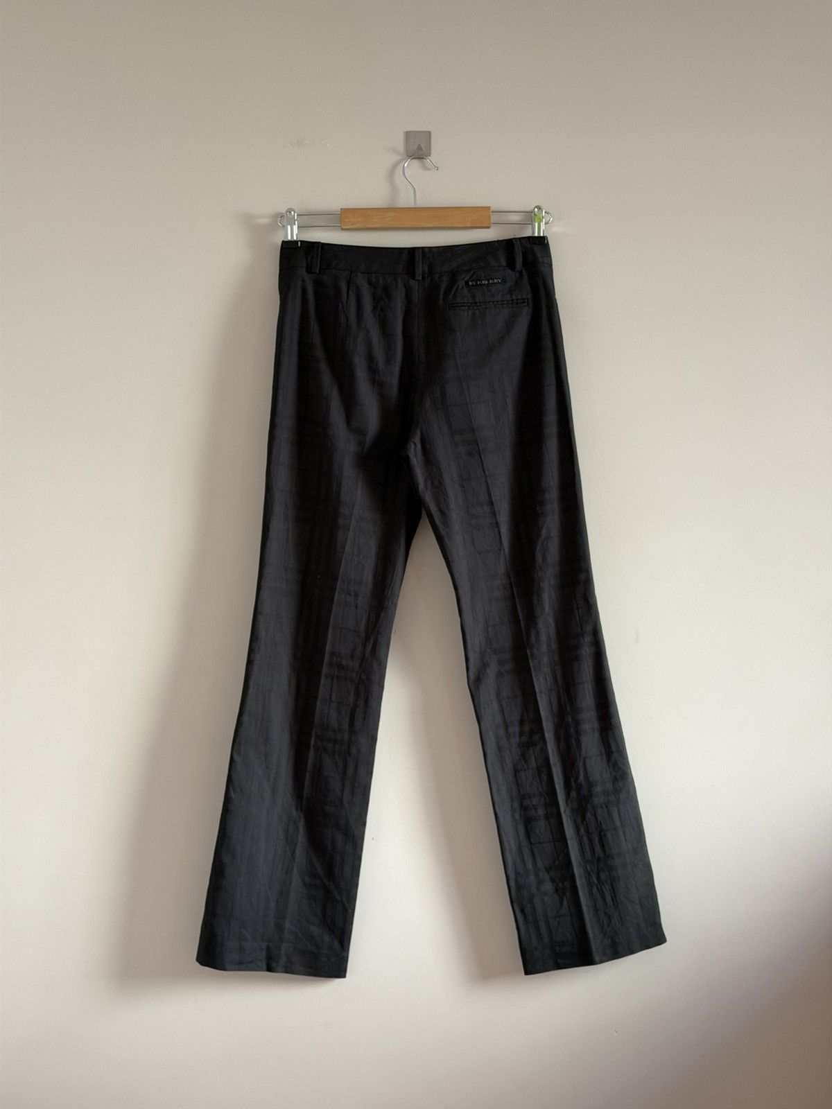 Burberry Burberry Black Nova Check Flared Trousers Size 28" / US 6 / IT 42 - 7 Thumbnail