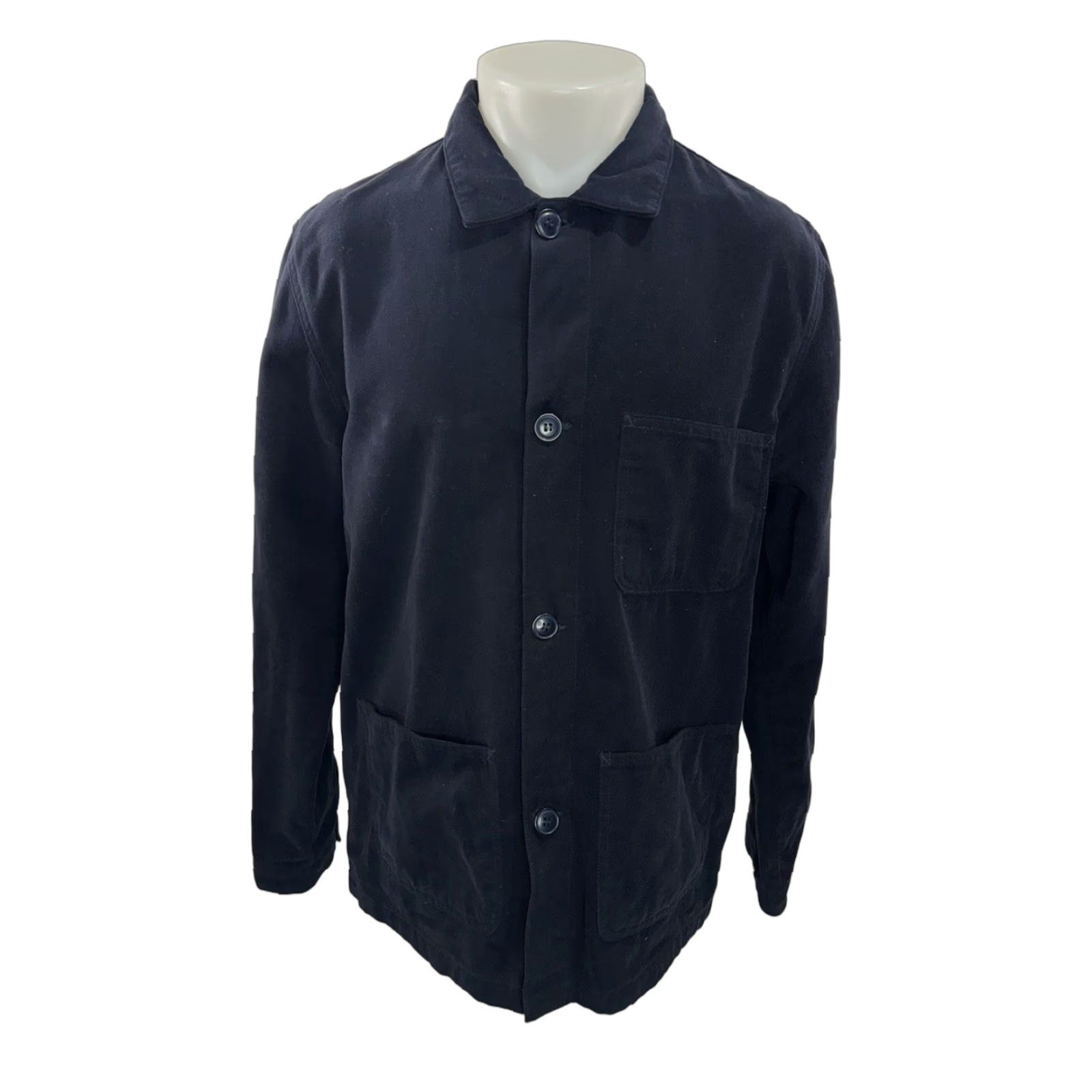 Vintage Lafaurie Painter Mens XL Field Chore Barn Ranch Jacket - Very Dark Blue EXCELLENT Size US XL / EU 56 / 4 - 1 Thumbnail