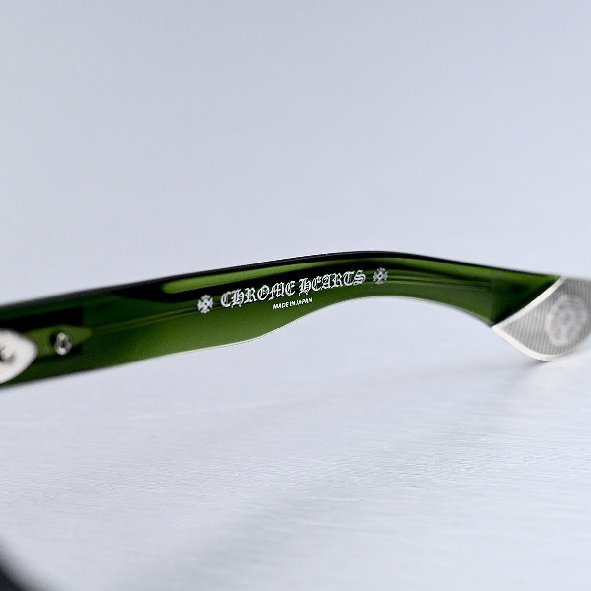 Chrome Hearts CHROME HEARTS SLUSS BUSSIN II DARK OLIVE SUNGLASSES Size ONE SIZE - 4 Thumbnail
