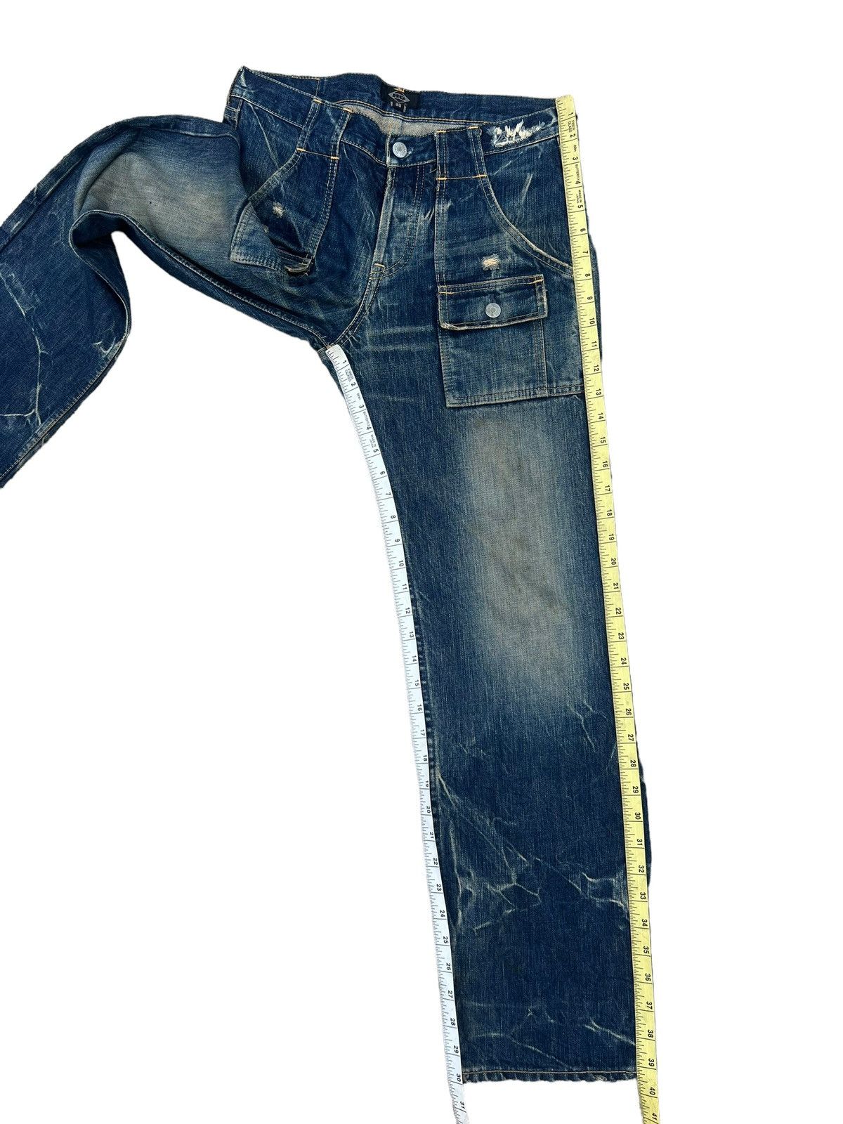 Hysteric Glamour Vintage HG Distress Rips Dirty Mud Denim Bush Jeans Size US 30 / EU 46 - 4 Thumbnail
