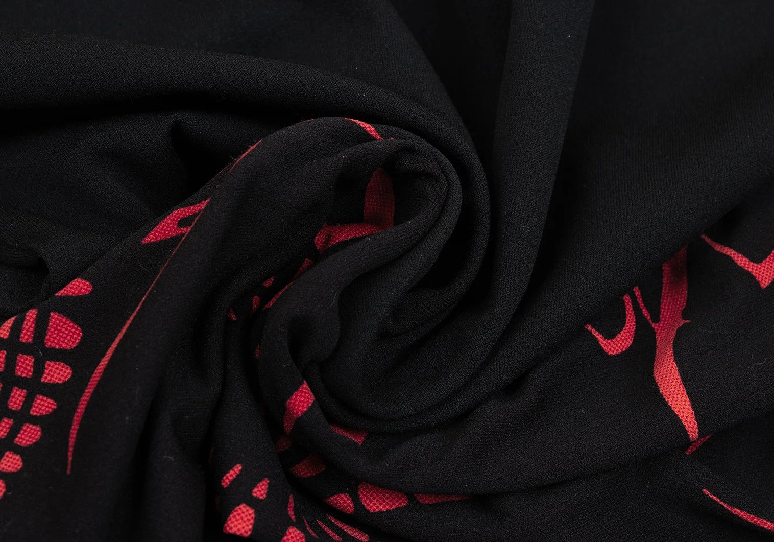 Jean Paul Gaultier Spider Web Logo Print Long Sleeve Shirt in Black Red Size US M / EU 48-50 / 2 - 15 Thumbnail