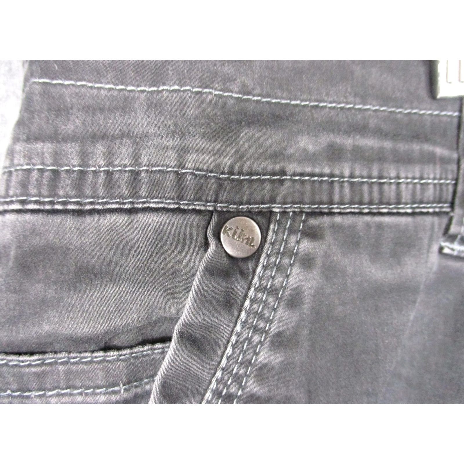 Vintage Kuhl Slackr Pants Mens 40x32 Gray Chino Relaxed Fit Casual Workwear Outdoor Cotton Blend Canvas Straight Leg Pockets Mens Size US 40 / EU 56 - 3 Thumbnail