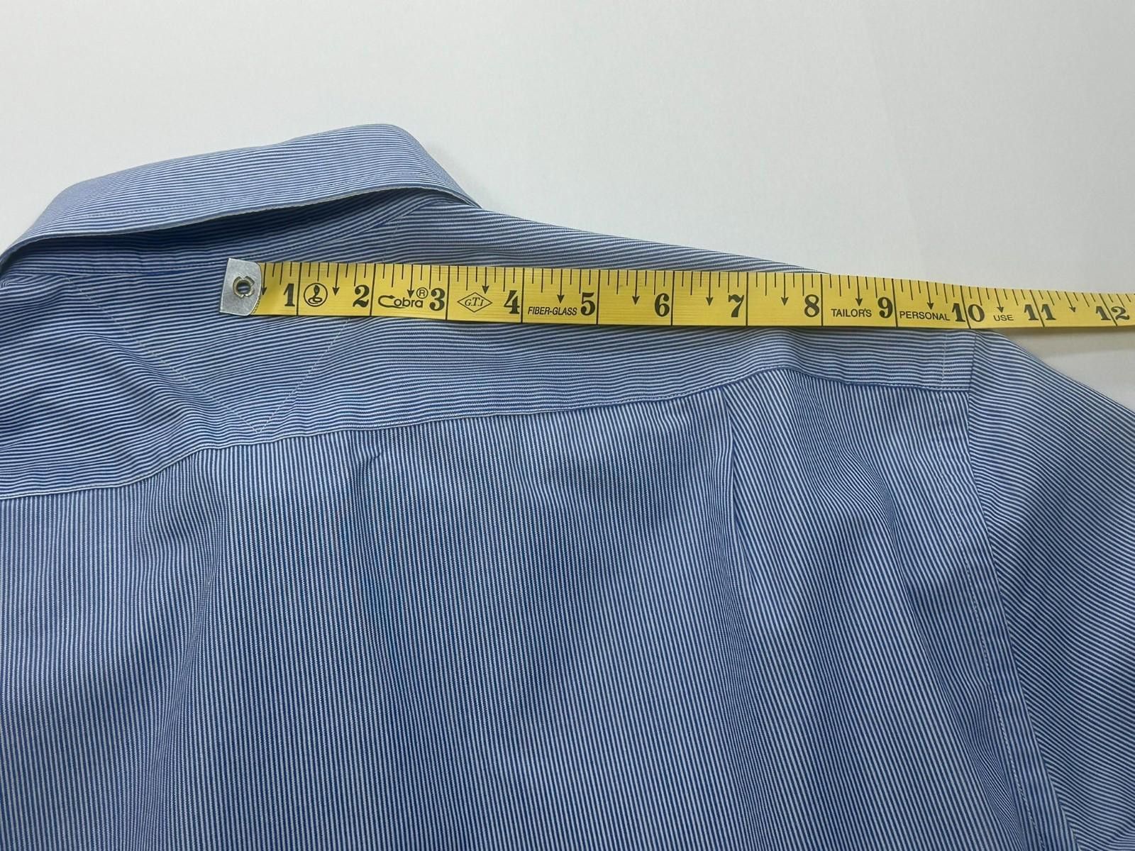 Tommy Hilfiger Tommy Hilfiger Striped Slim Fit Button Up Shirt Blue Mens L Size US L / EU 52-54 / 3 - 6 Thumbnail