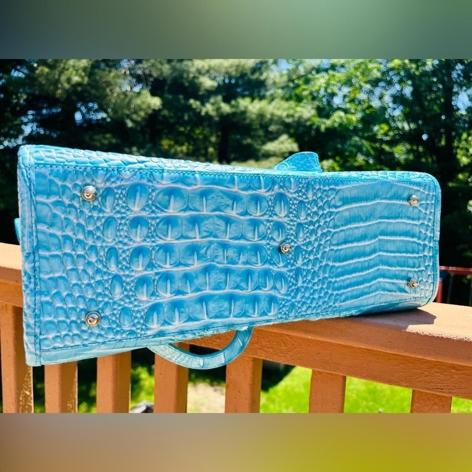 BRAHMIN Brahmin Tia Dusty Blue Melbourne Tote Bag NWT Size ONE SIZE - 5 Thumbnail