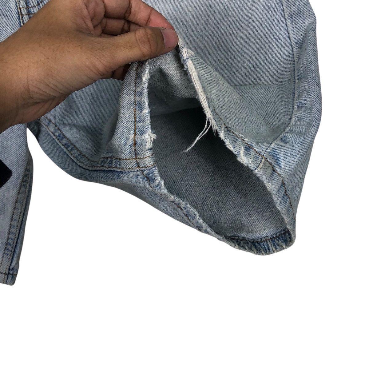 Levi's 📌Vintage Short Denim Jeans Levi's Lot 505 Biker Style Size US 32 / EU 48 - 13 Thumbnail
