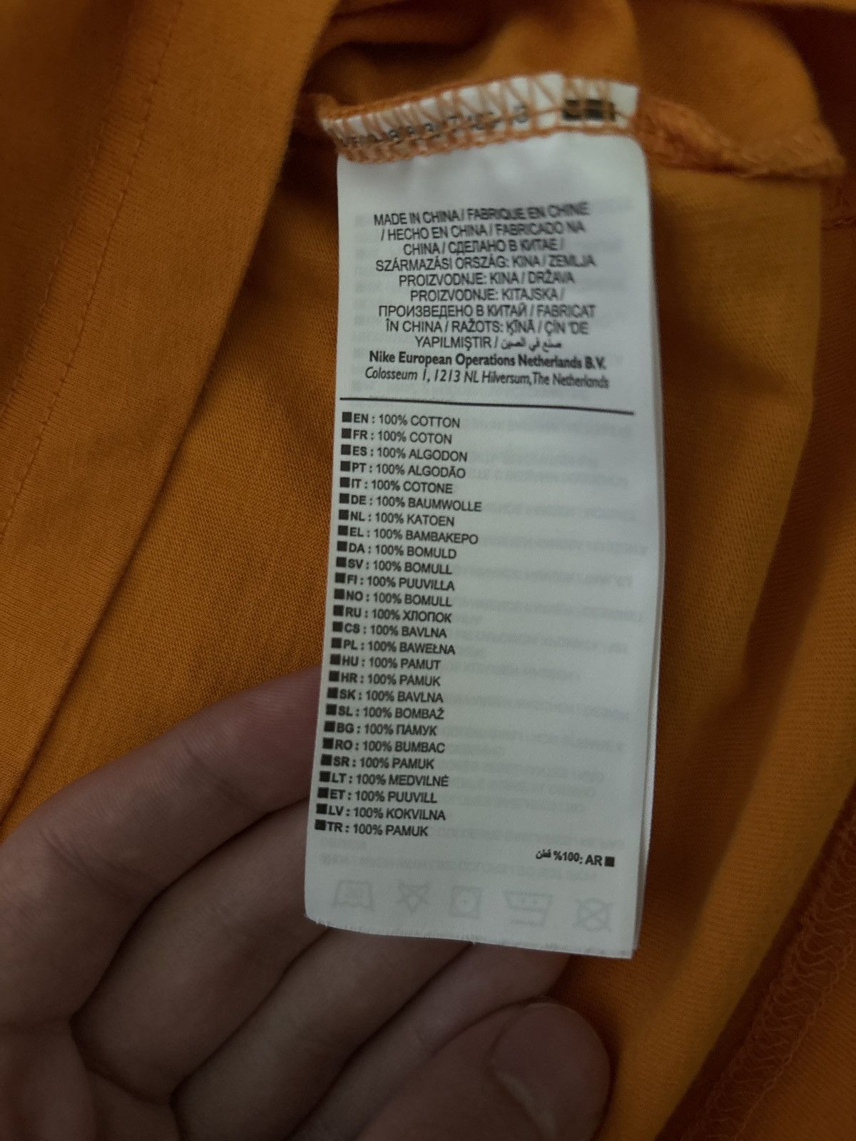 Nike × Off-White Nike x Off White Virgil Abloh NRG A6 T Shirt Orange Size XS Size US XS / EU 42 / 0 - 7 Thumbnail