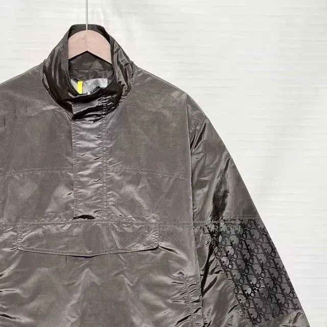 Dior DIOR Men's Spliced Stand Collar Logo Jacket. Size US L / EU 52-54 / 3 - 3 Thumbnail