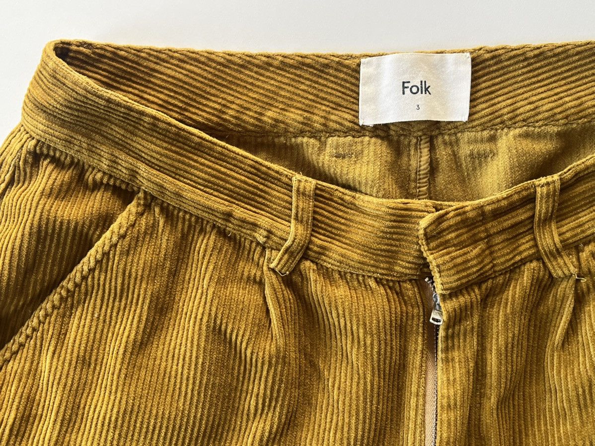 Folk Folk - gold corduroy cropped pants Size US 31 - 6 Thumbnail