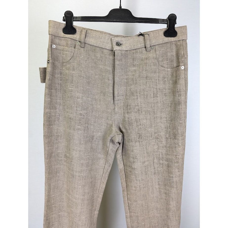 Bottega Veneta o1rshd1 Pants Light Irish Linen/Soft Jersey in Canvas/Nero Size US 30 / EU 46 - 3 Thumbnail