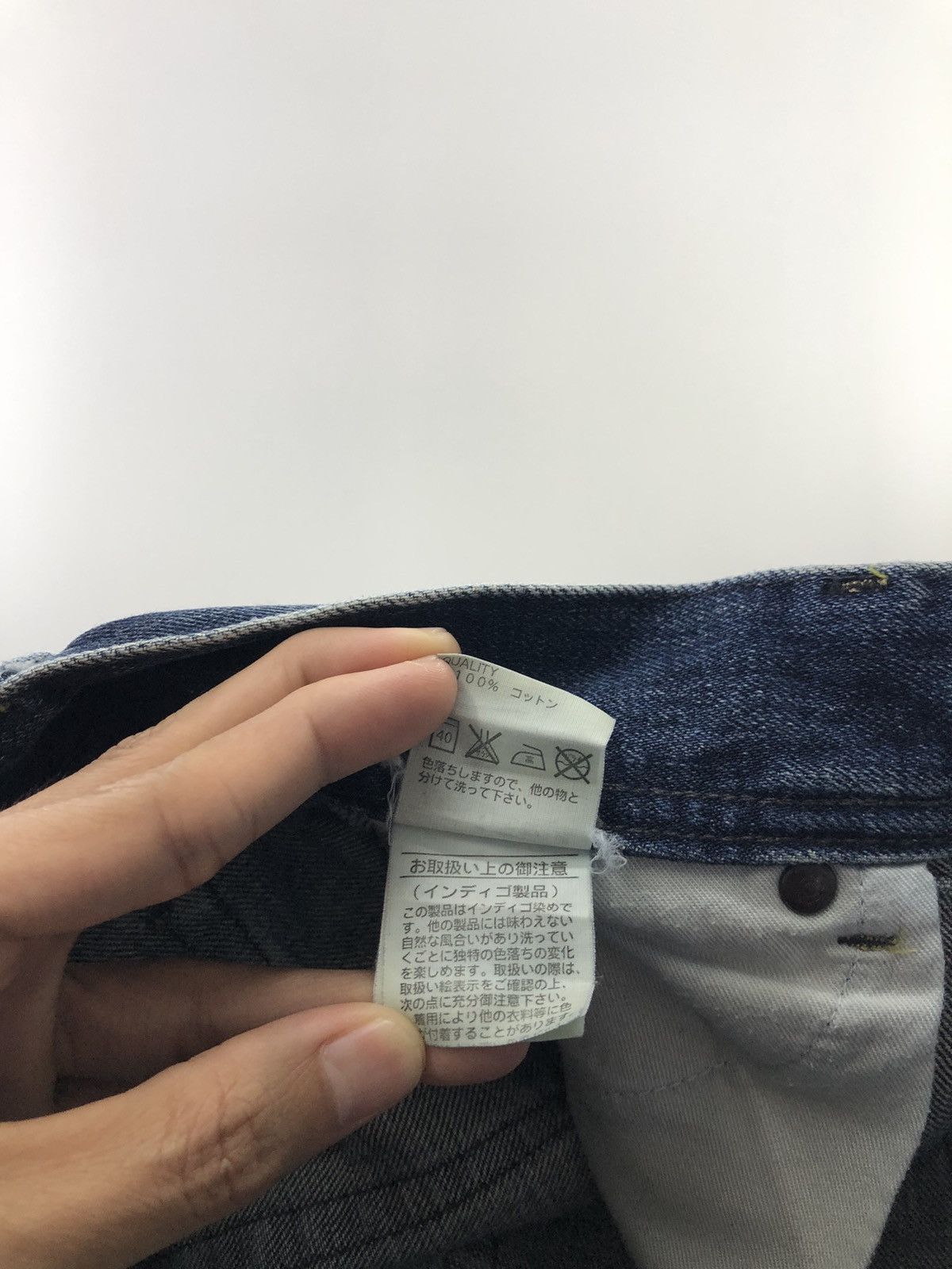 Japanese Brand Rodeo Crowns Low Rise Distressed Faded Blue Jeans Size 28" / US 6 / IT 42 - 23 Thumbnail