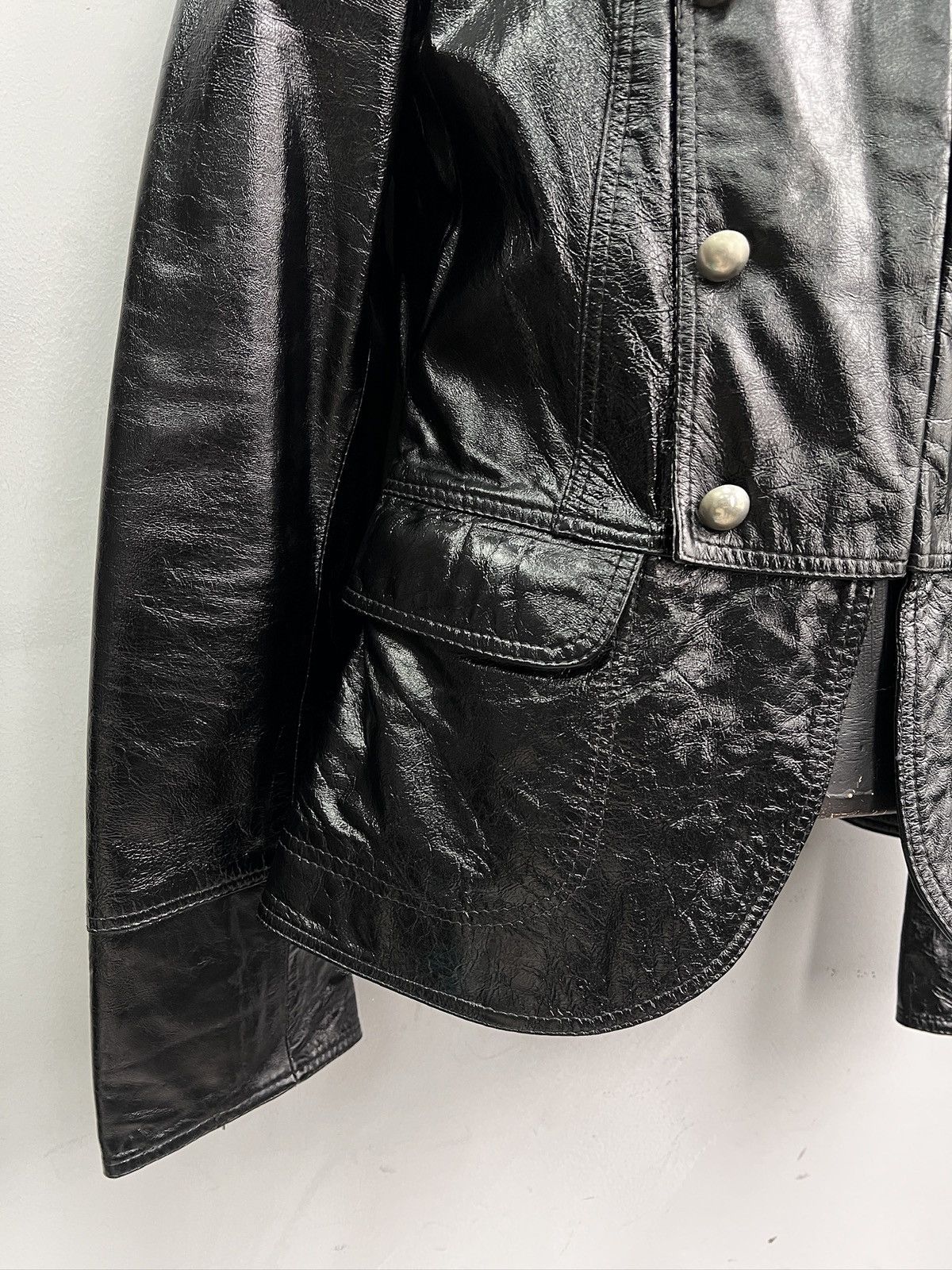PPFM Rare leather officer napoleon jacket hype opium style Size US M / EU 48-50 / 2 - 4 Thumbnail