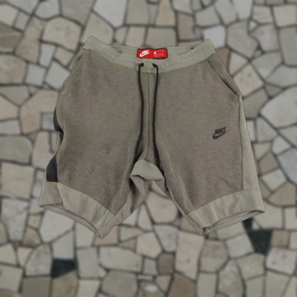Nike Nike Shorts Mens Small Gray Tech Fleece Dark Stucco Sweat Athletic Workout Size US 27 - 1 Thumbnail
