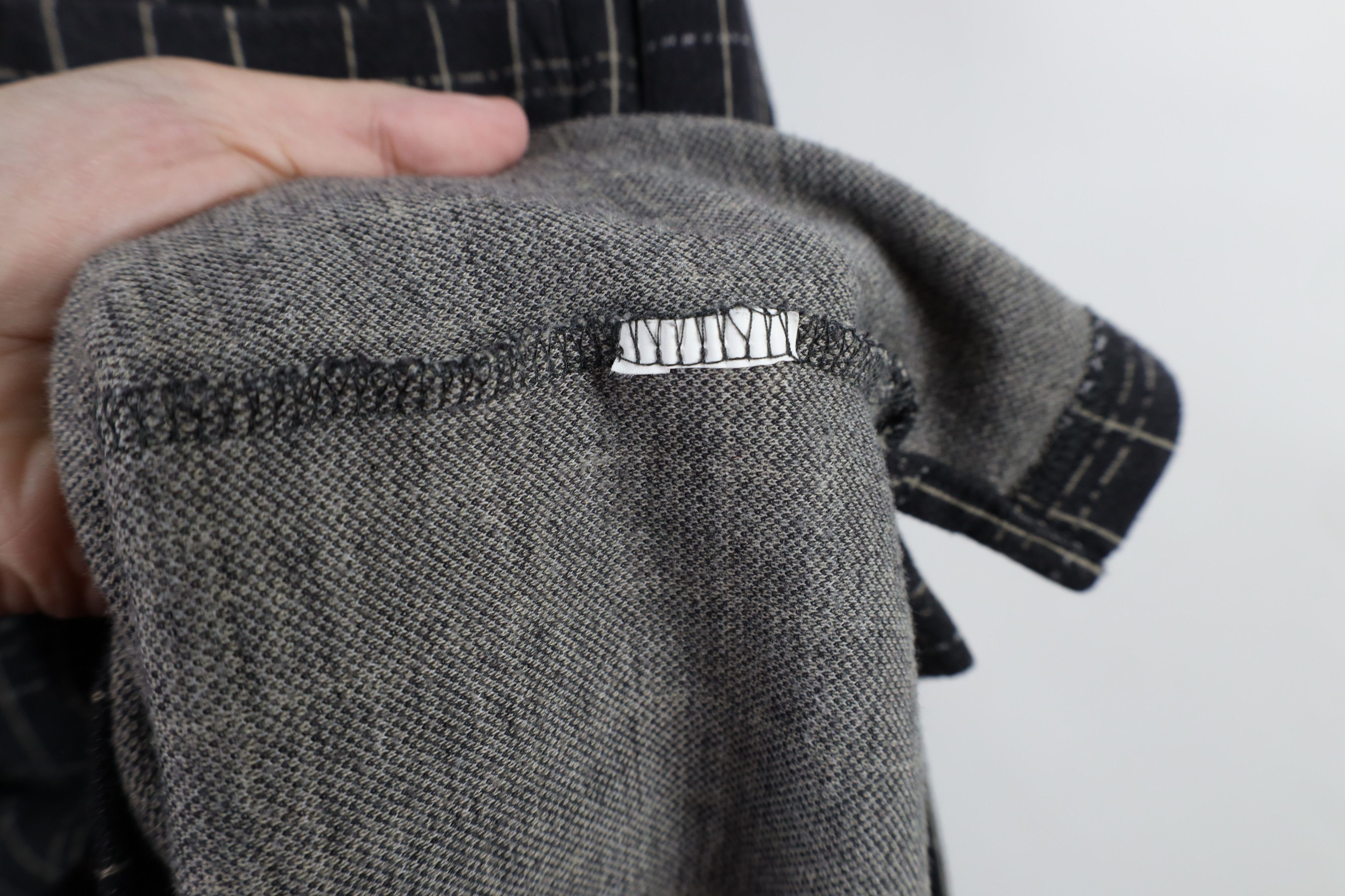 Vintage Vintage 90s Streetwear Checkered Knit Long Sleeve Rugby Polo Size US L / EU 52-54 / 3 - 8 Thumbnail