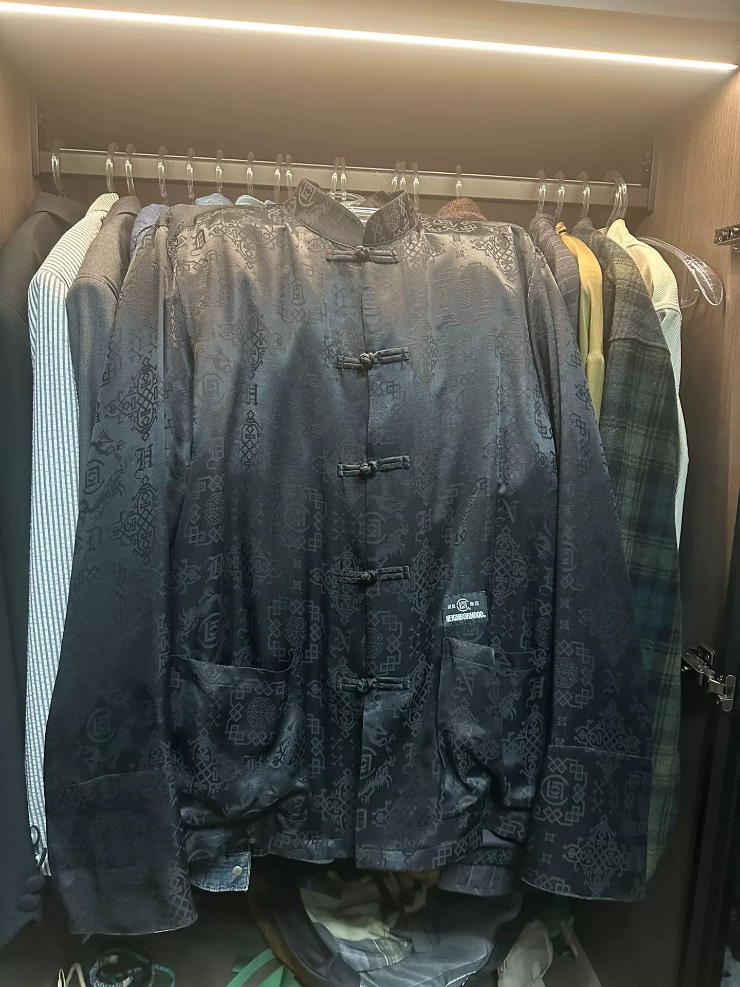 CLOT CLOT x Neighborhood Black Silk Jacket Size US L / EU 52-54 / 3 - 1 Thumbnail