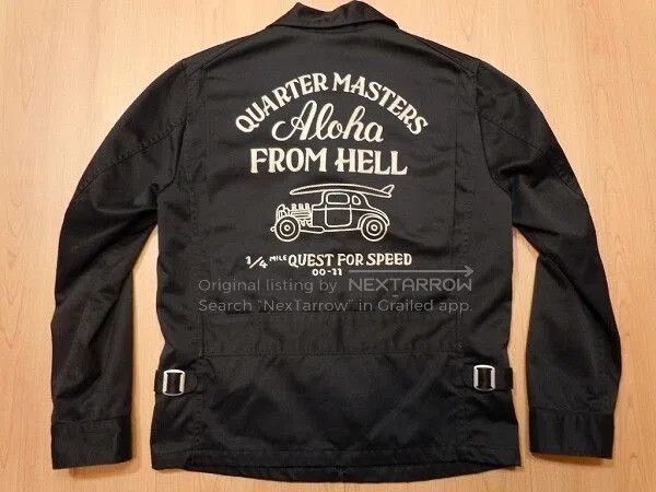 Japanese Brand Classic Black Embroidered Cootie Jacket. Size US M / EU 48-50 / 2 - 3 Thumbnail