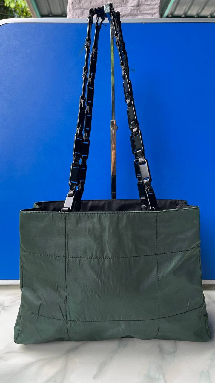 Prada Prada Tote Bag Green Nylon Size ONE SIZE - 2 Thumbnail