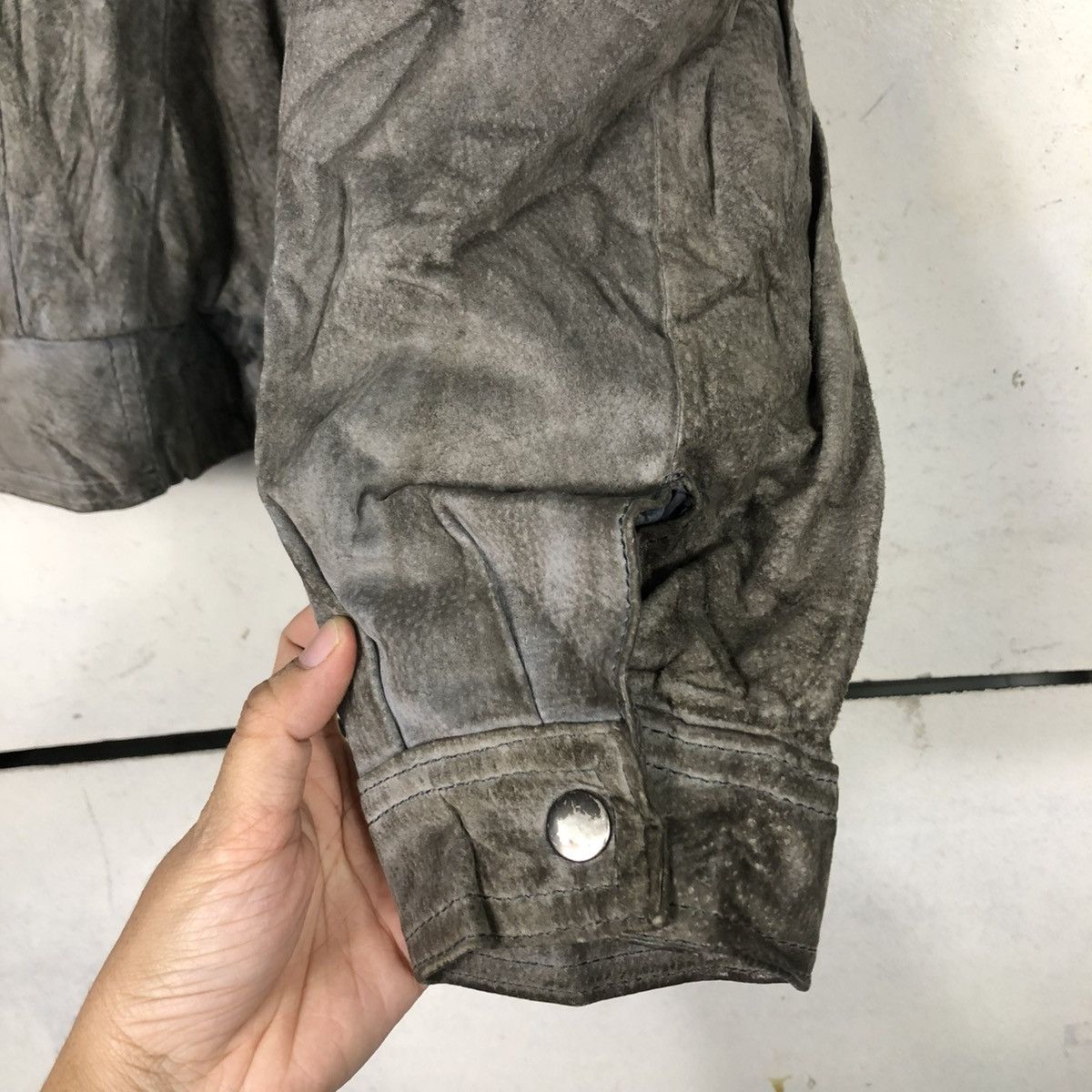 Japanese Brand 🔥VINTAGE LEATHER BOMBER JACKET ABERDEEN ISSEY MIYAKE Size US M / EU 48-50 / 2 - 15 Thumbnail