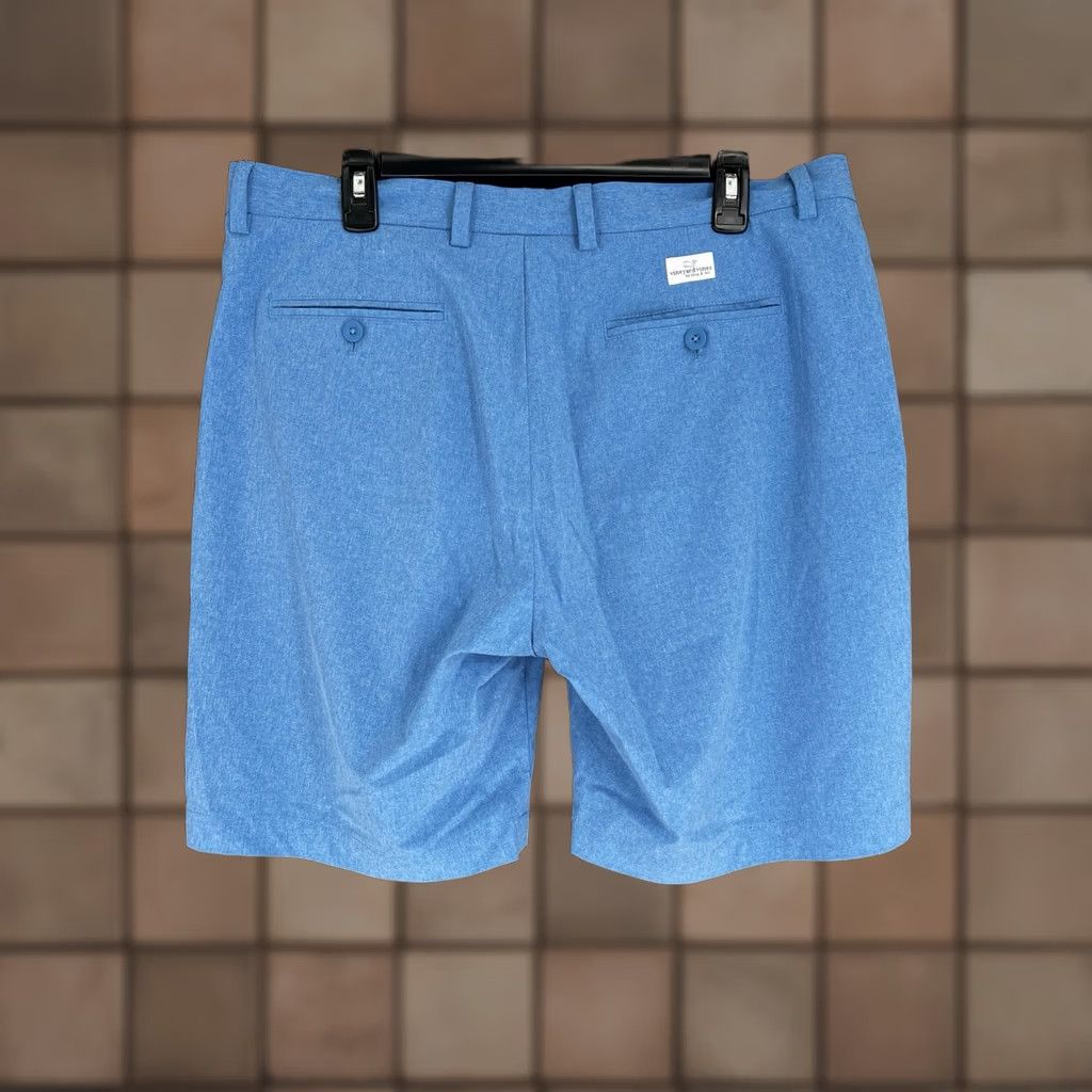 Vineyard Vines Vineyard Vines Performance Breaker 10 inch stretch Shorts Blue Men’s Size 35 Chino Casual Travel Sung / Shorts Size US 35 - 1 Thumbnail