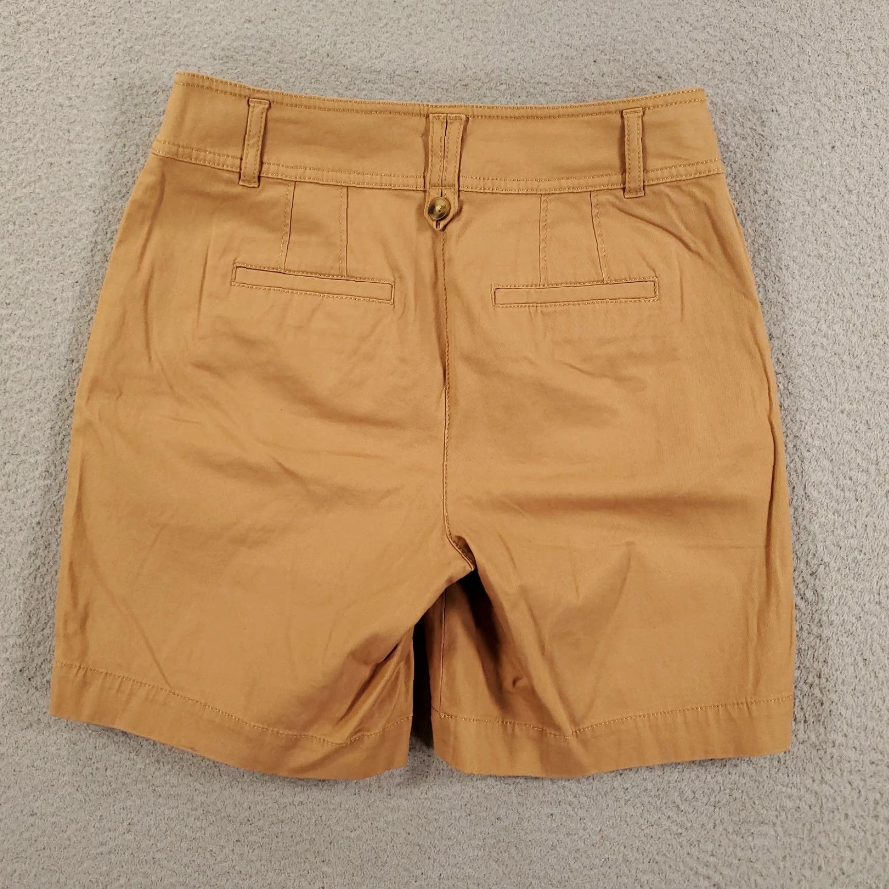Talbots Talbots Womens Shirts Size 2 Orange Brown Chino Stretch Pockets Slash Pocket Flat Front Regular Fit Cotton Blend Spandex Size XS / US 0-2 / IT 36-38 - 8 Thumbnail