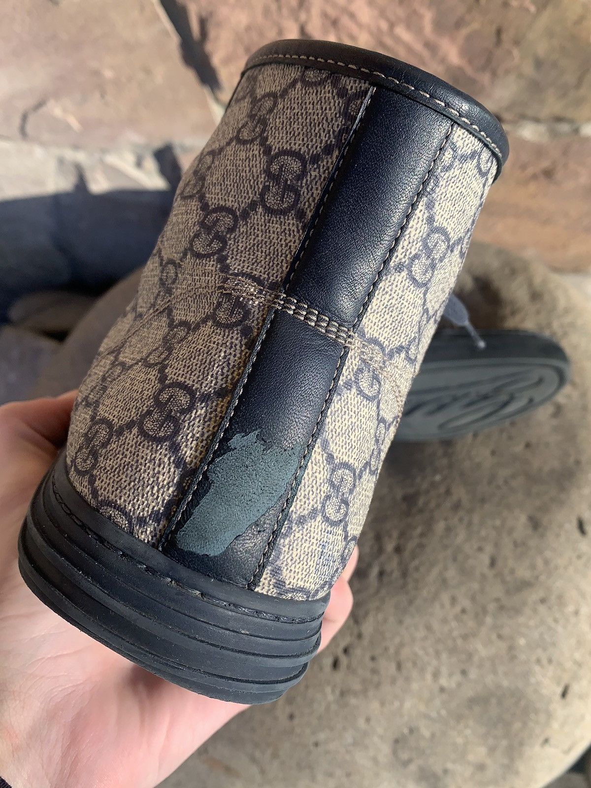 Gucci 🔥GUCCI MONOGRAM HIGHT TOP SNEAKERS Size US 9.5 / EU 42-43 - 17 Thumbnail