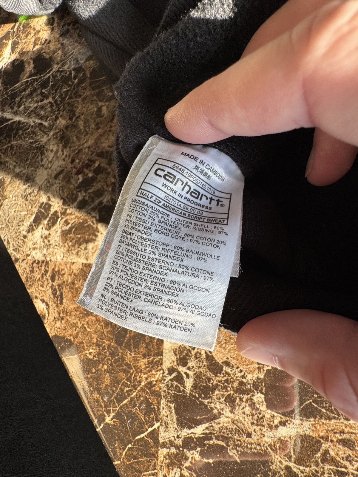 Carhartt Wip Carhartt WIP American Script Half Zip Sweatshirt - Black Size US S / EU 44-46 / 1 - 8 Thumbnail