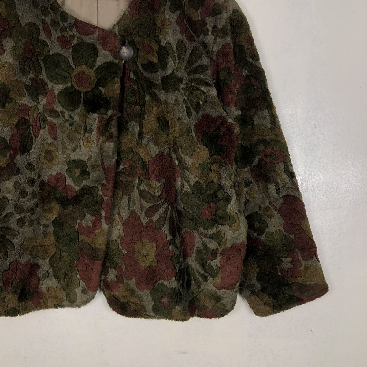 Designer × Japanese Brand × Vintage 📌CROPPED VELVET JACKET MON GRE FEMME ISSEY MIYAKE Size M / US 6-8 / IT 42-44 - 7 Thumbnail