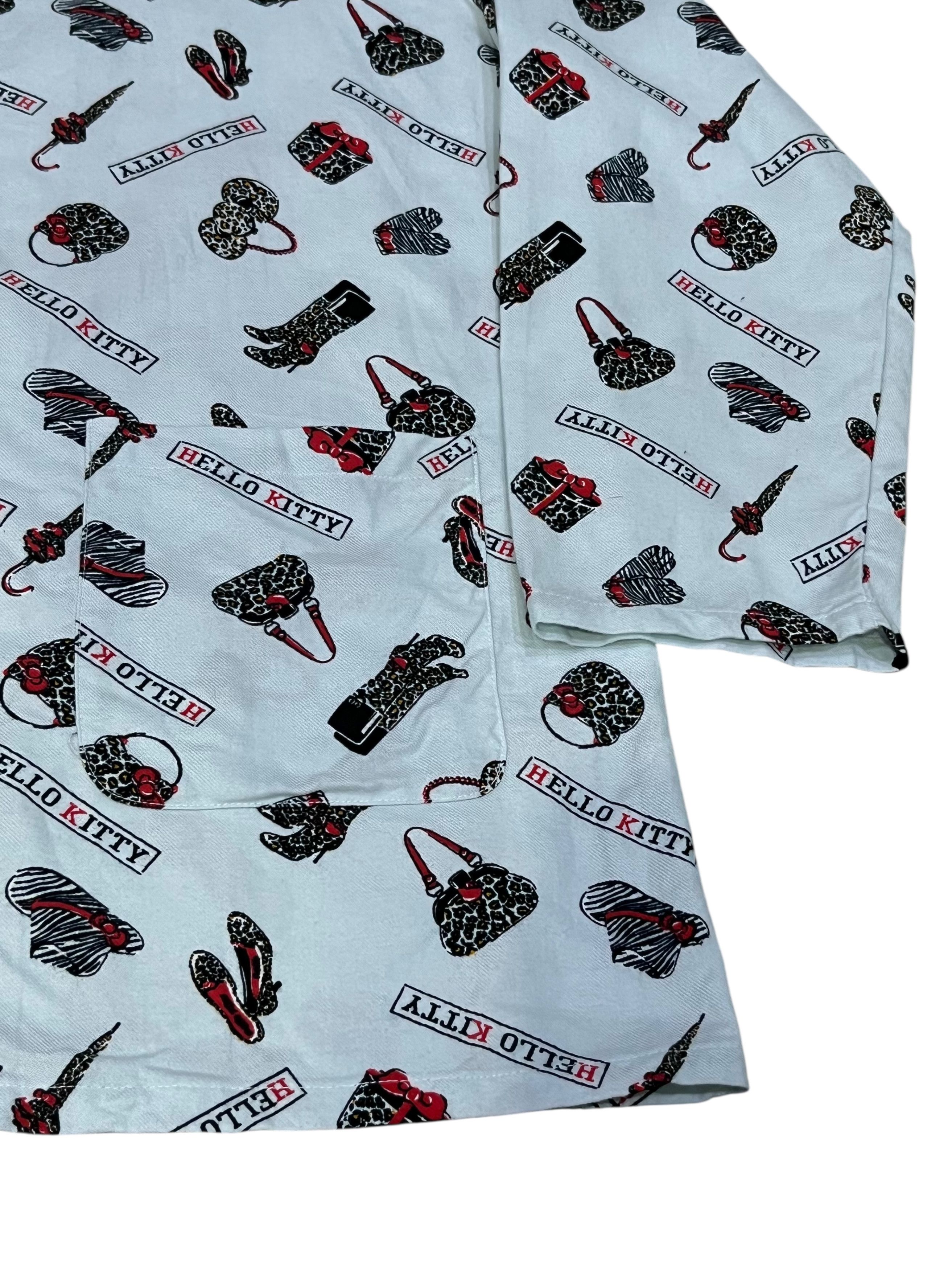 Cartoon Network Hello Kitty 2008 Monogram Pajama Set Unisex Y2K Loungewear Size US L / EU 52-54 / 3 - 7 Thumbnail
