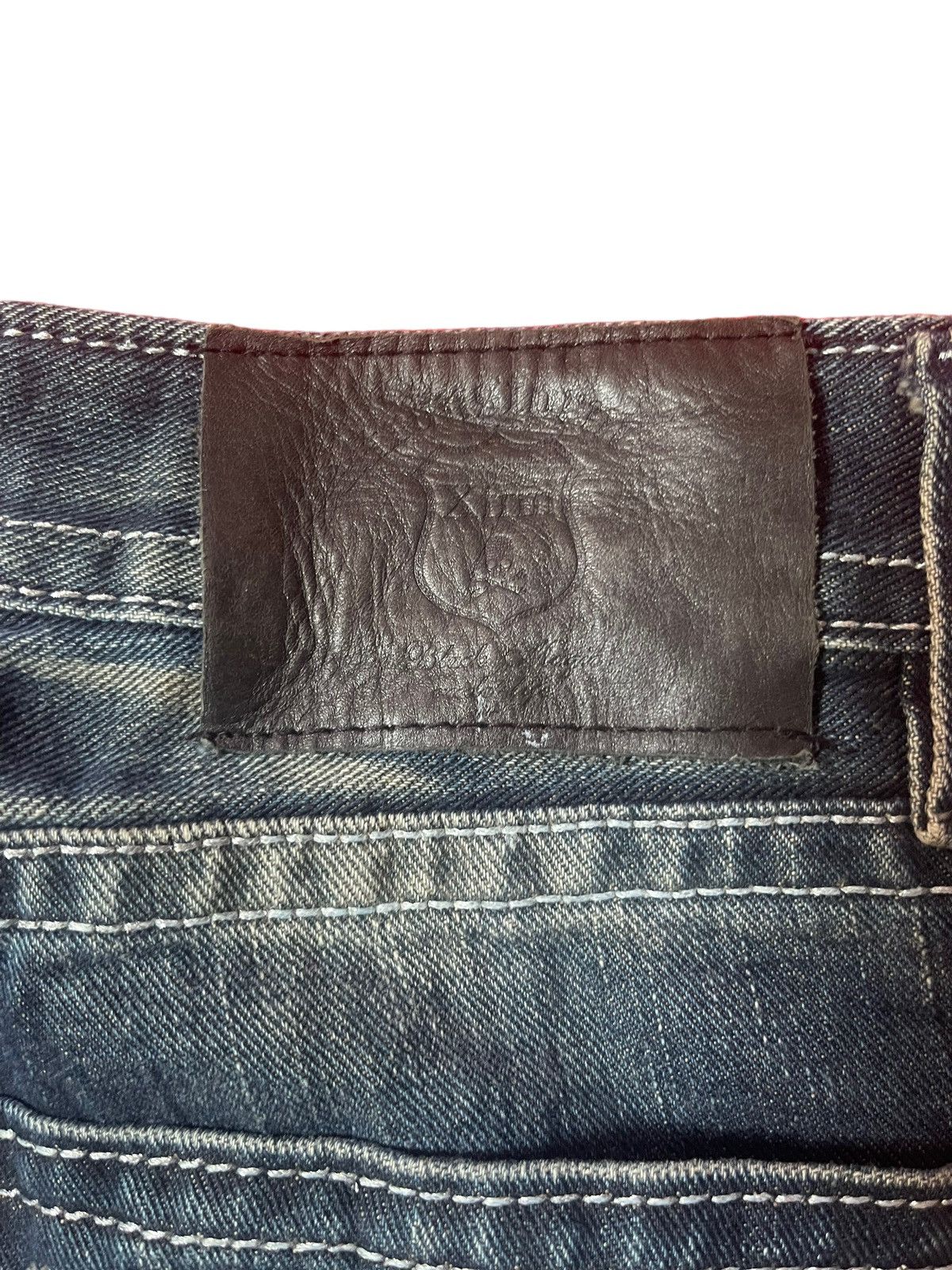 Japanese Brand Vintage Xfrm Flare Jeans Painting Streetwear Size US 29 - 3 Thumbnail