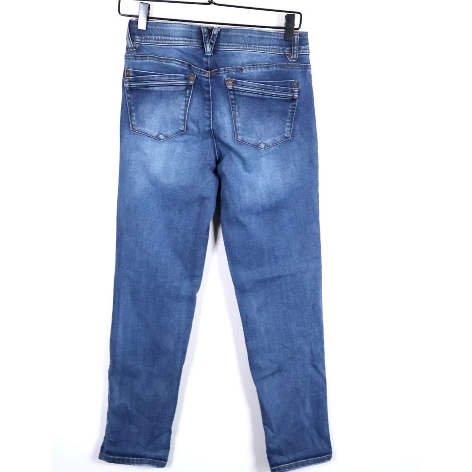 Vintage Democracy Ab Technology Jeans Women's 2 (28 x 29) Blue Straight Leg Denim Size 26" / US 2 / IT 38 - 2 Thumbnail